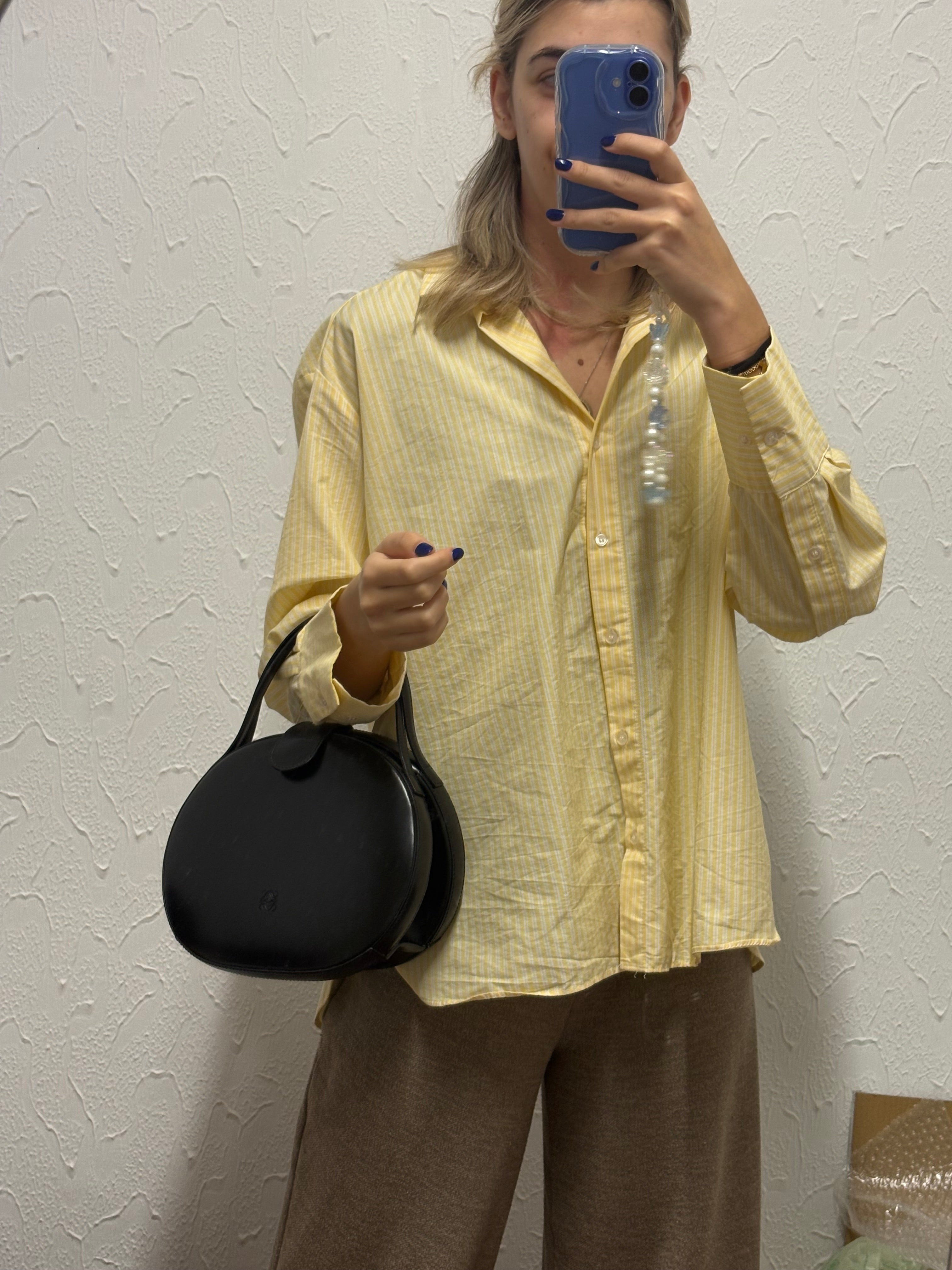 Loewe bombonera negra de mano piel cepillada