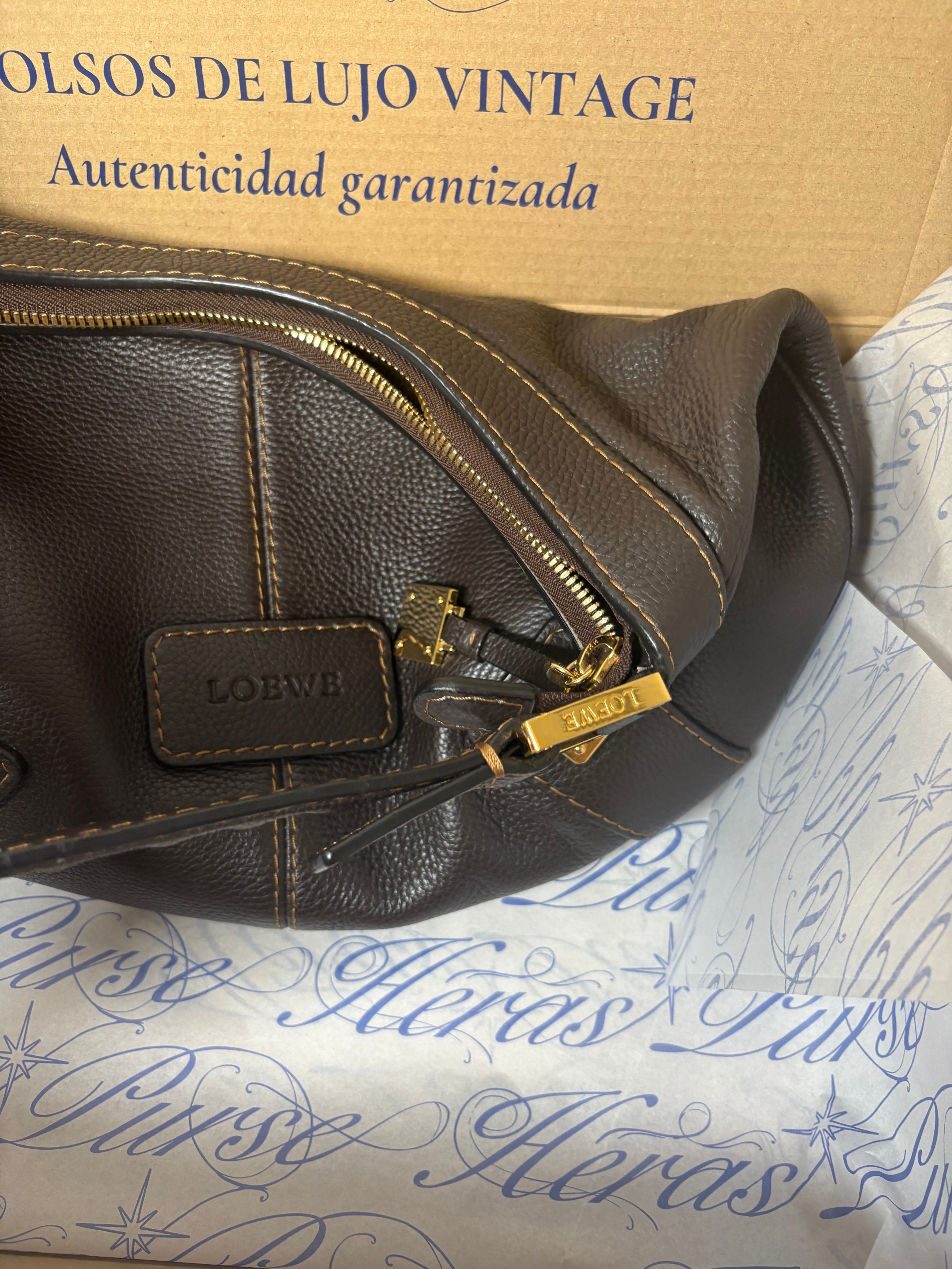 Loewe Hobo Road Safari Marrón Chocolate Large