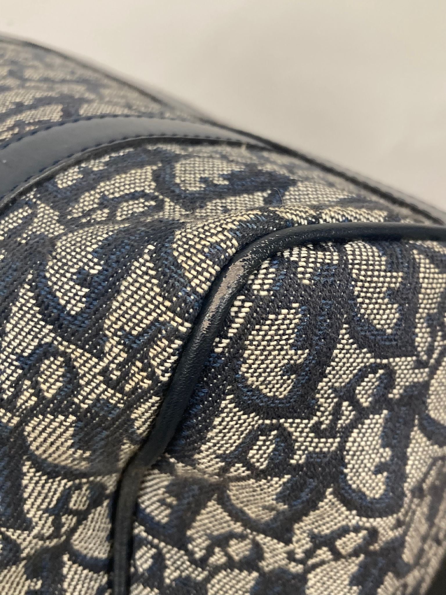 Bolso Dior trotter bowling Boston 25monograma Oblique azul marino