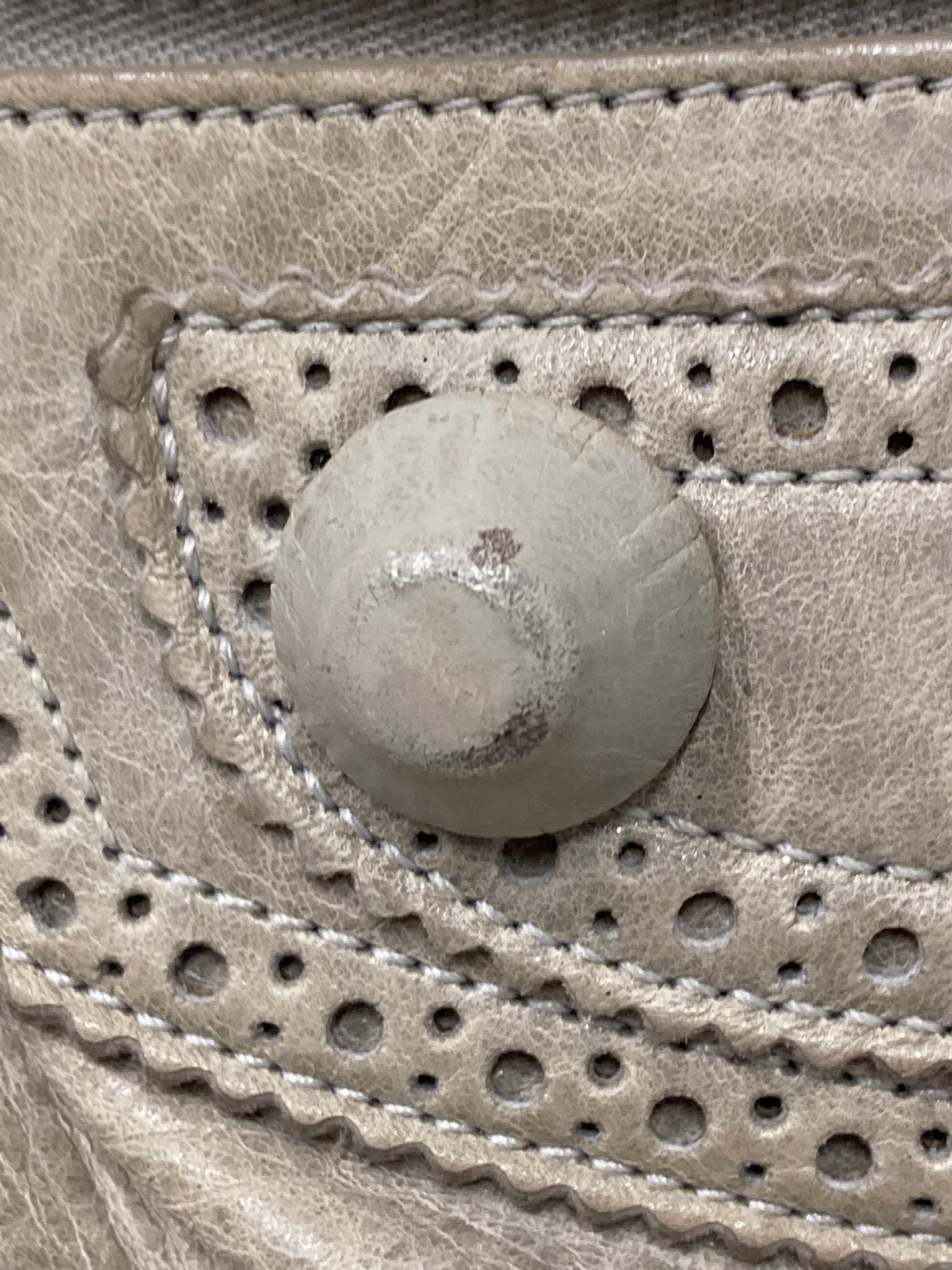 Balenciaga Giant City “Covered” Brogue Gris - crema
