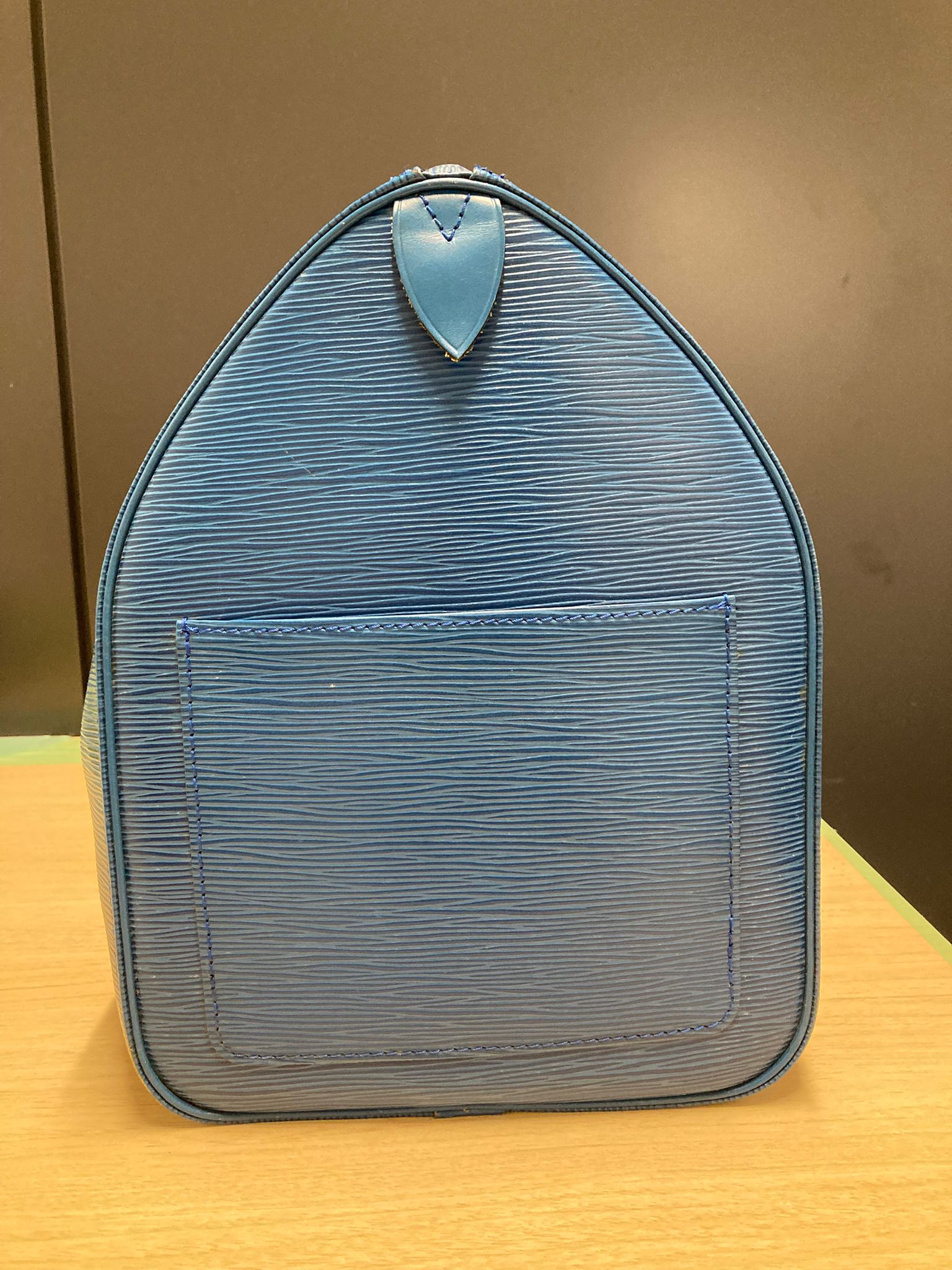Louis Vuitton keepall 50 piel EPI azul Toledo