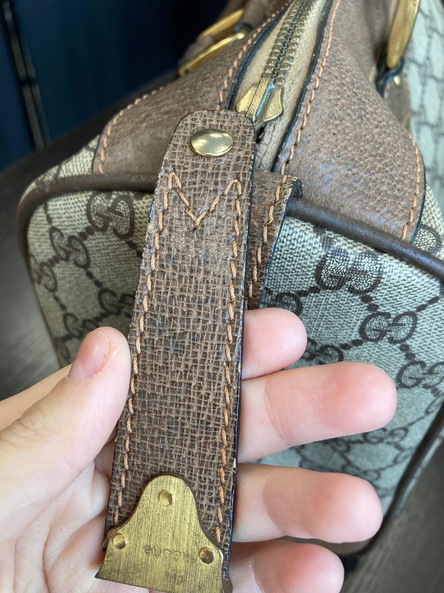 Gucci Boston Vintage GG Supreme Web XXL