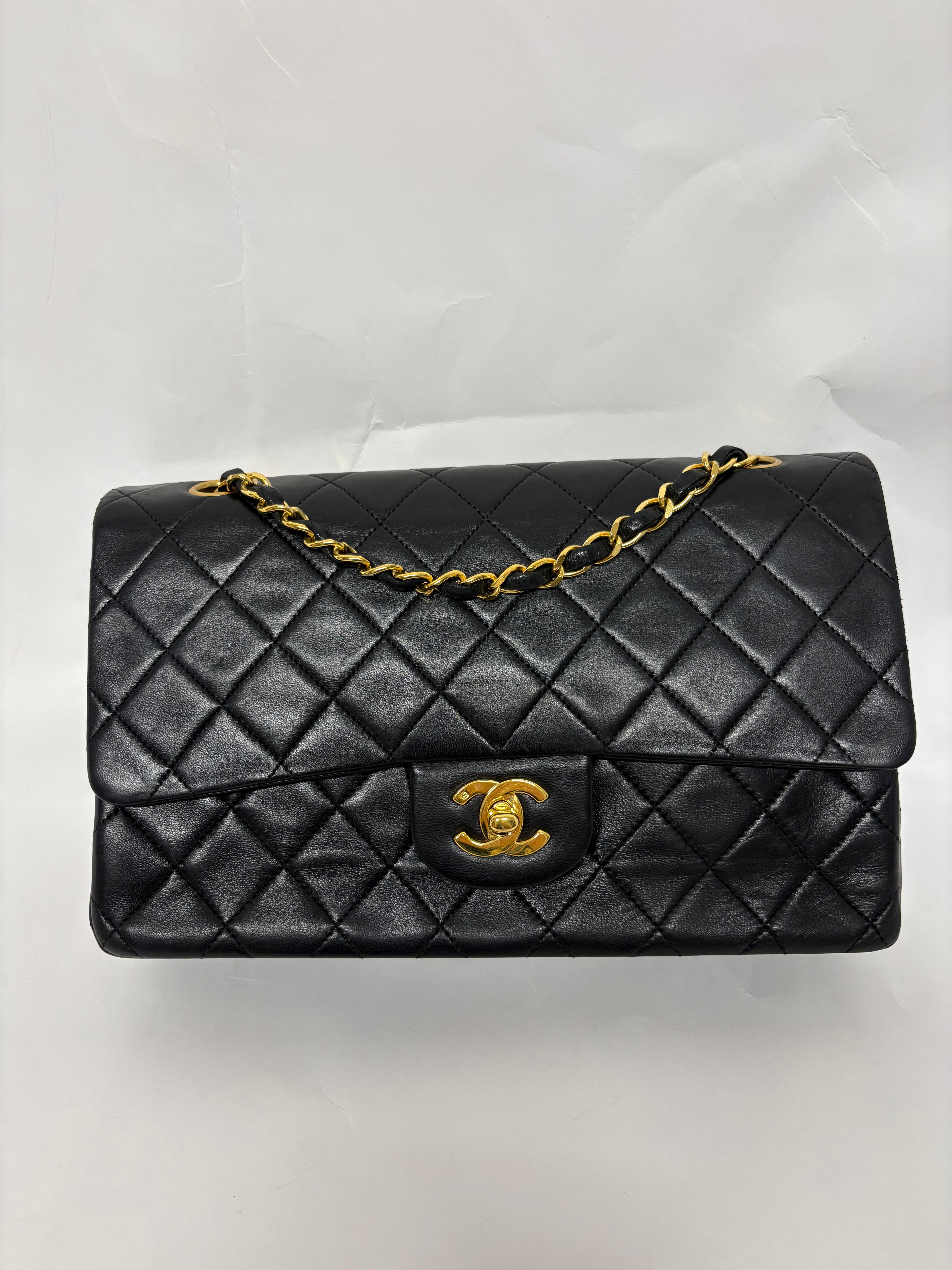 Chanel Timeless Double Flap 25 Lambskin Negro Classic Flap | Serie 1