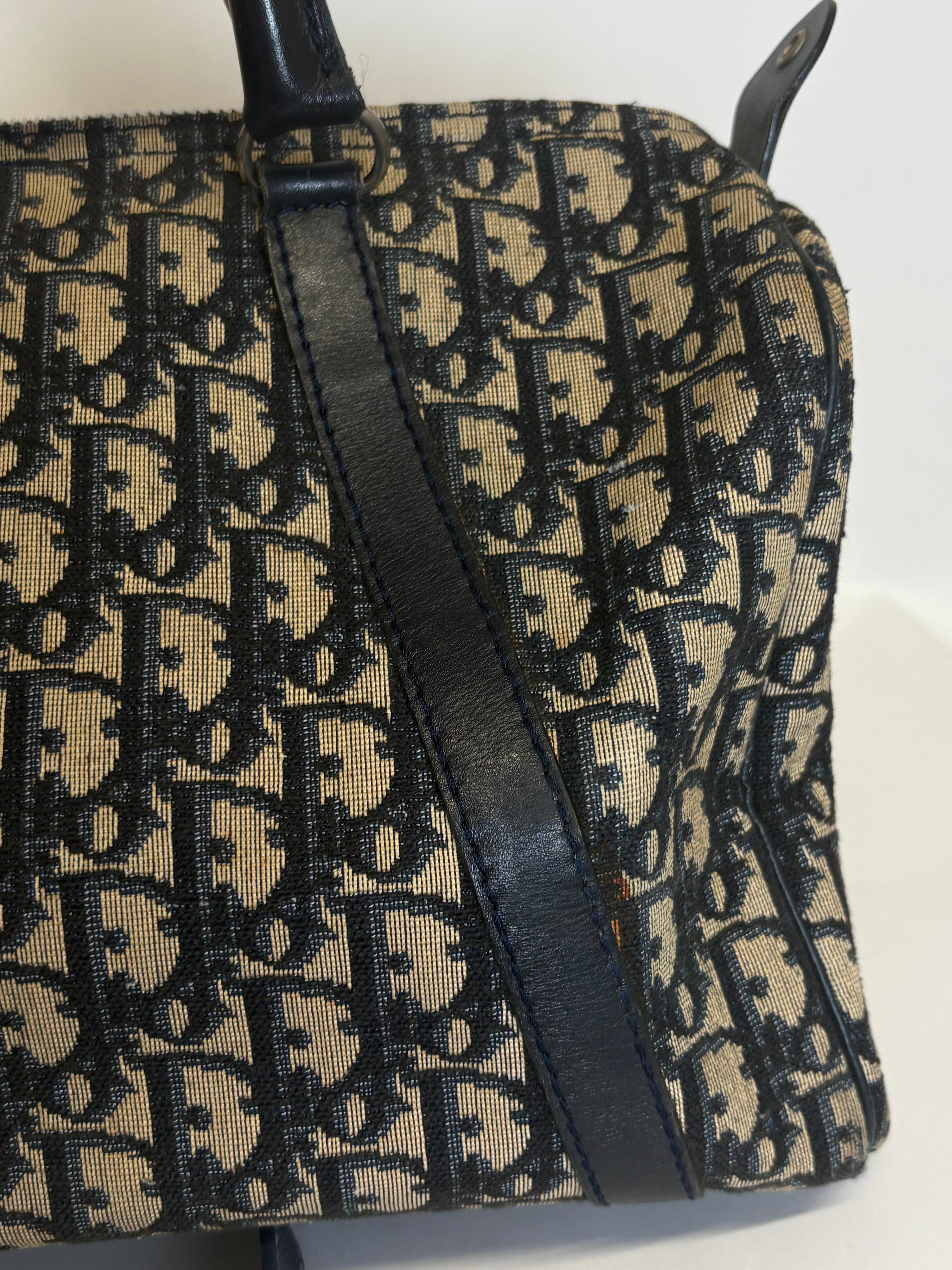 Christian Dior Bowling Trotter 30 Oblique Azul