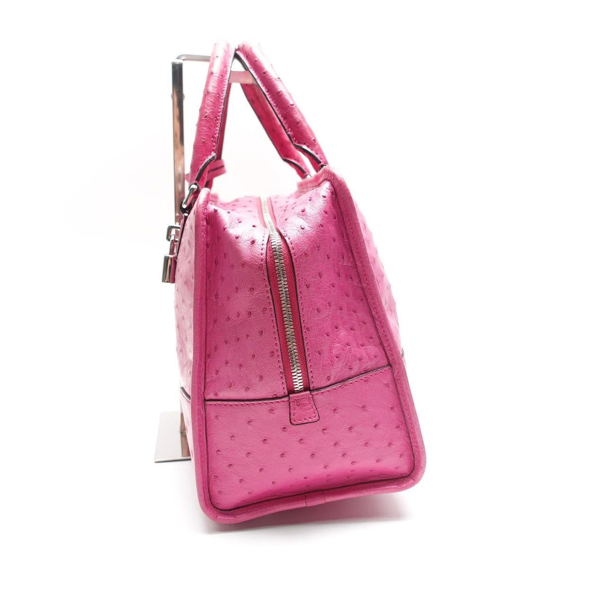 Loewe Amazona 36 Piel de Avestruz Rosa