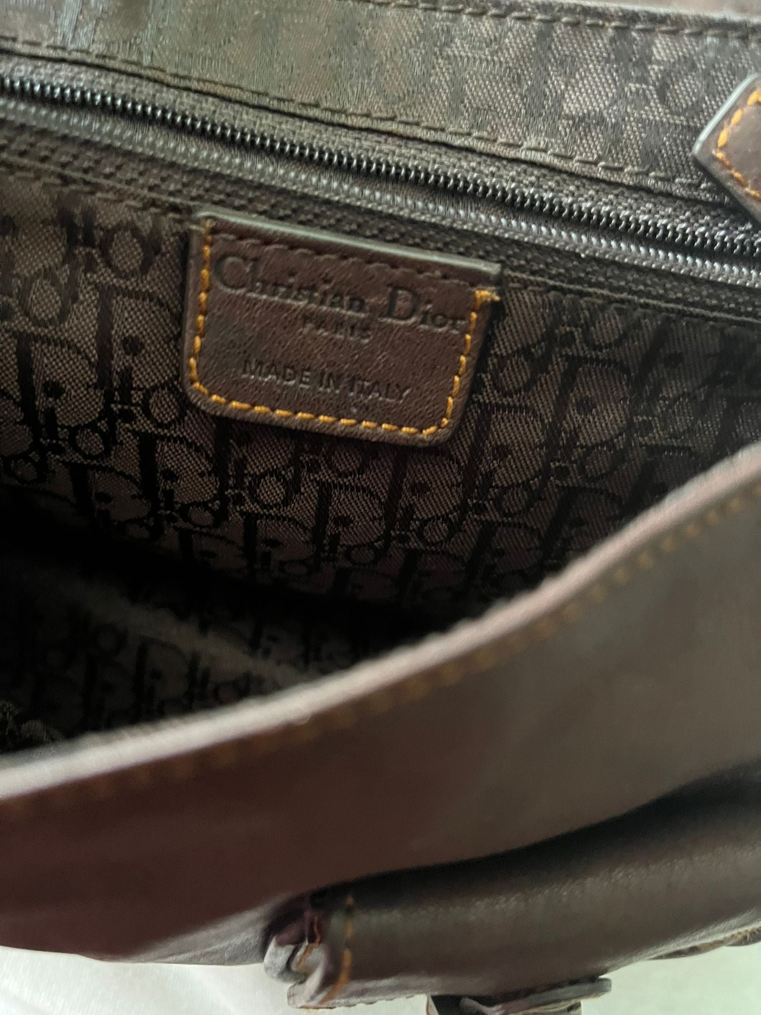 Dior Gaucho Vintage Bandolera Marrón