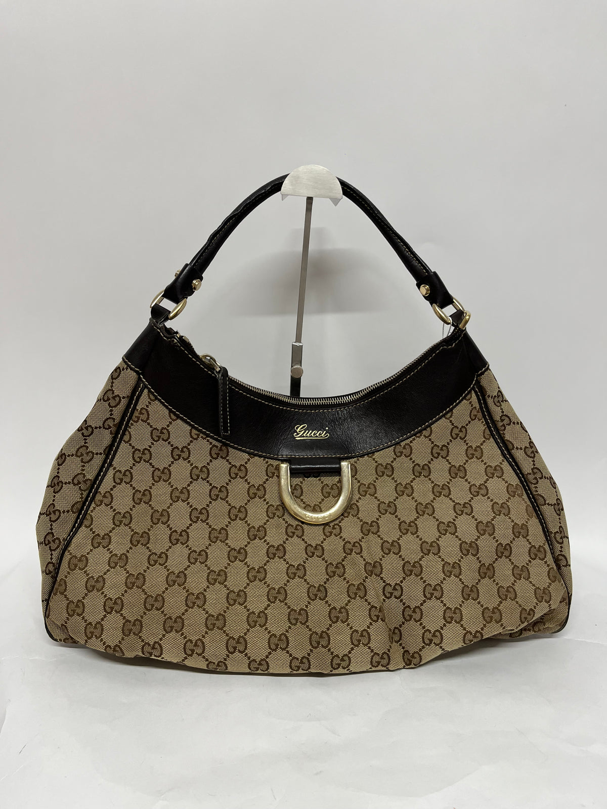 Gucci GG Canvas Abbey D-Ring Shoulder Bag
