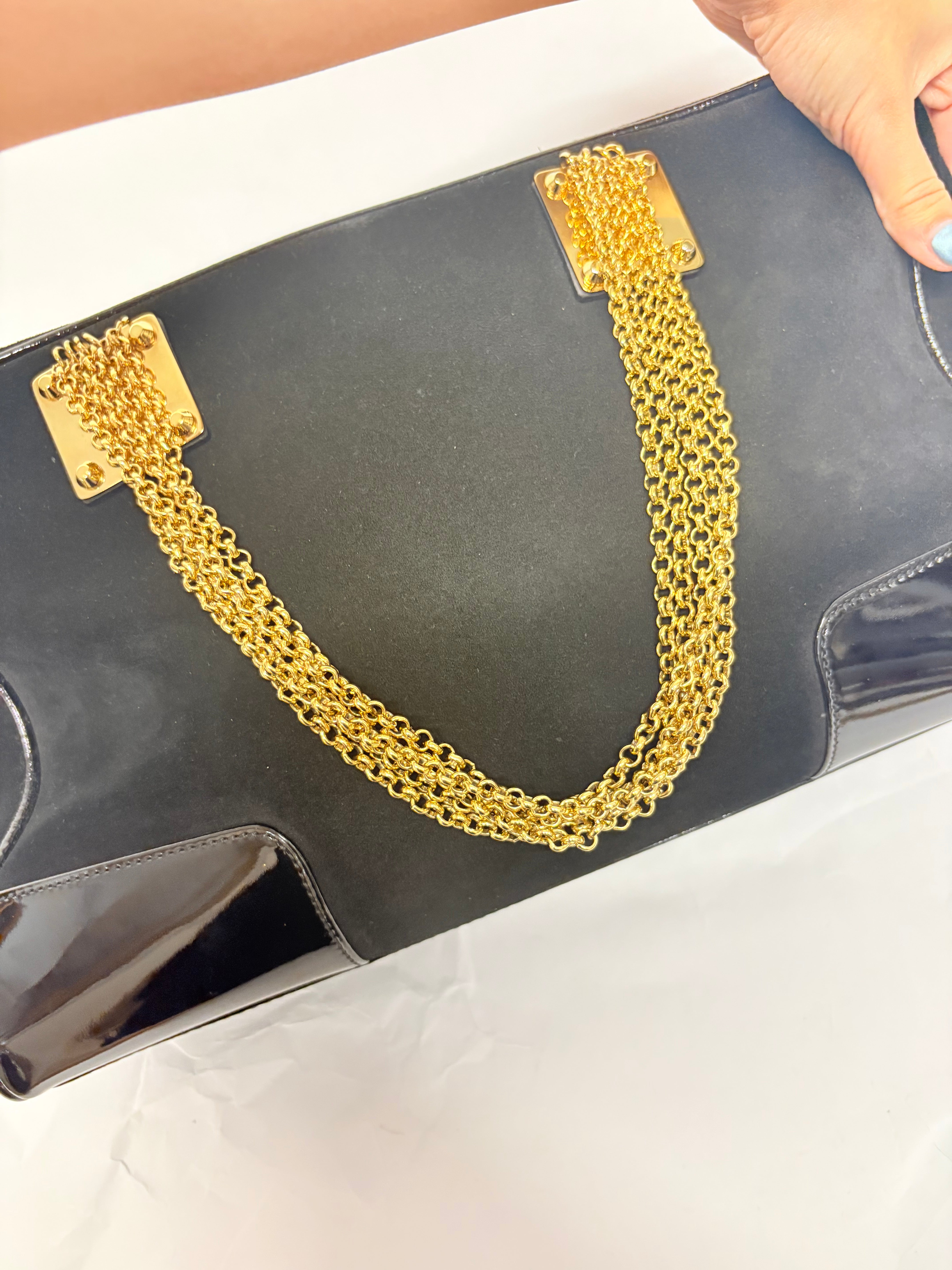 Loewe Amazona 36 Joya Ante y Charol Negro – Edición Especial Vintage