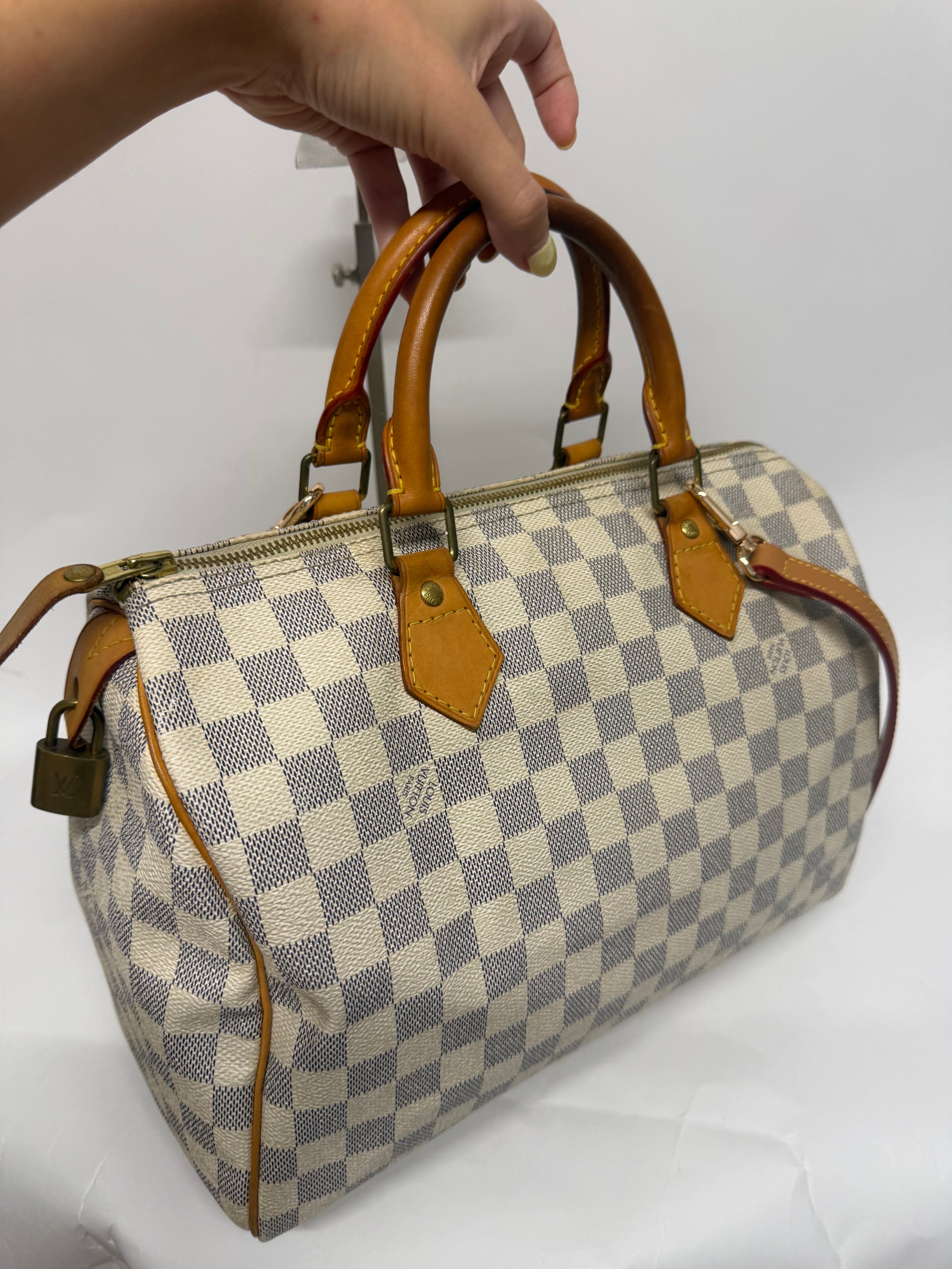 Louis Vuitton Speedy 30 Damier Azur