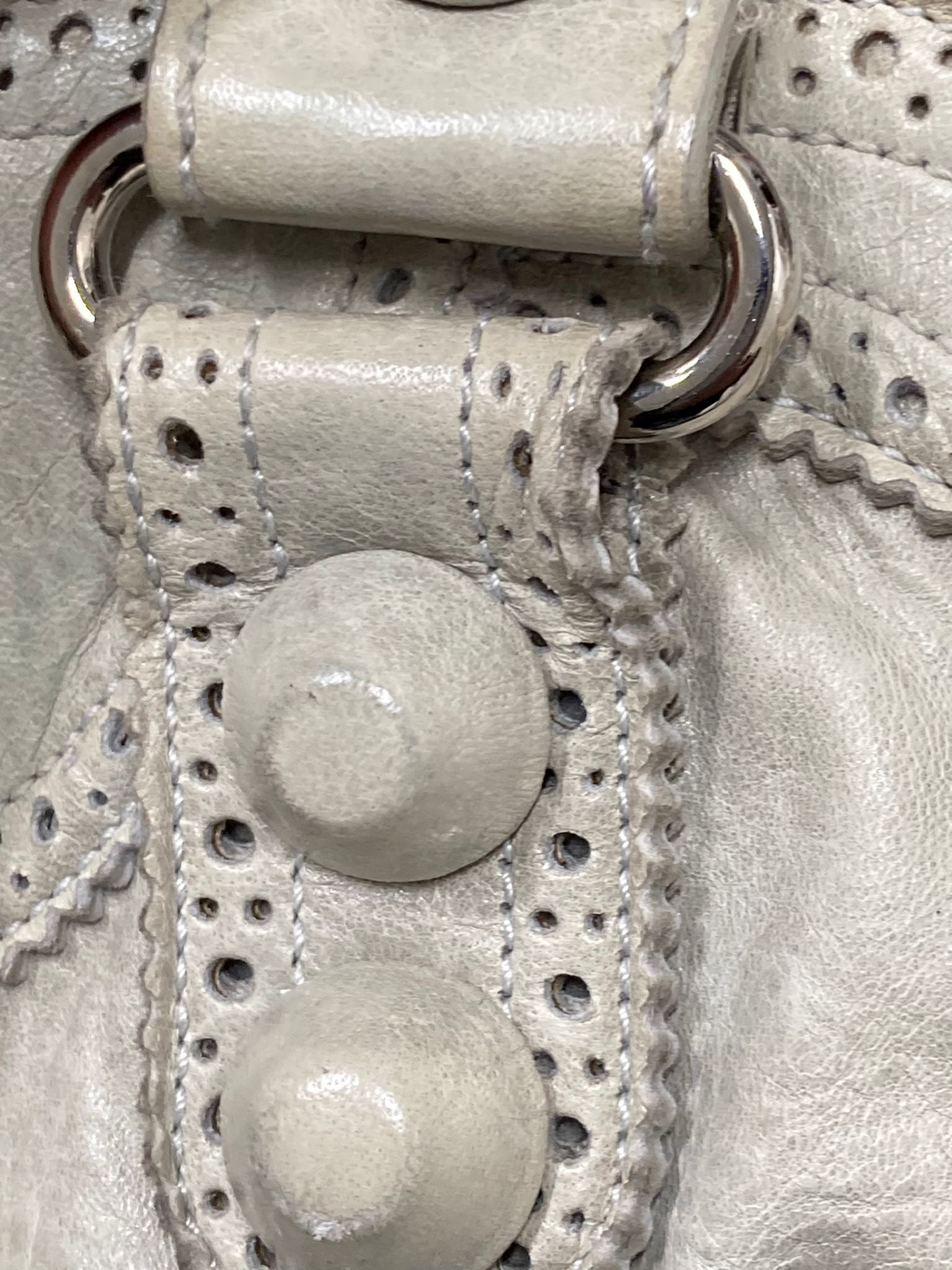 Balenciaga Giant City “Covered” Brogue Gris - crema