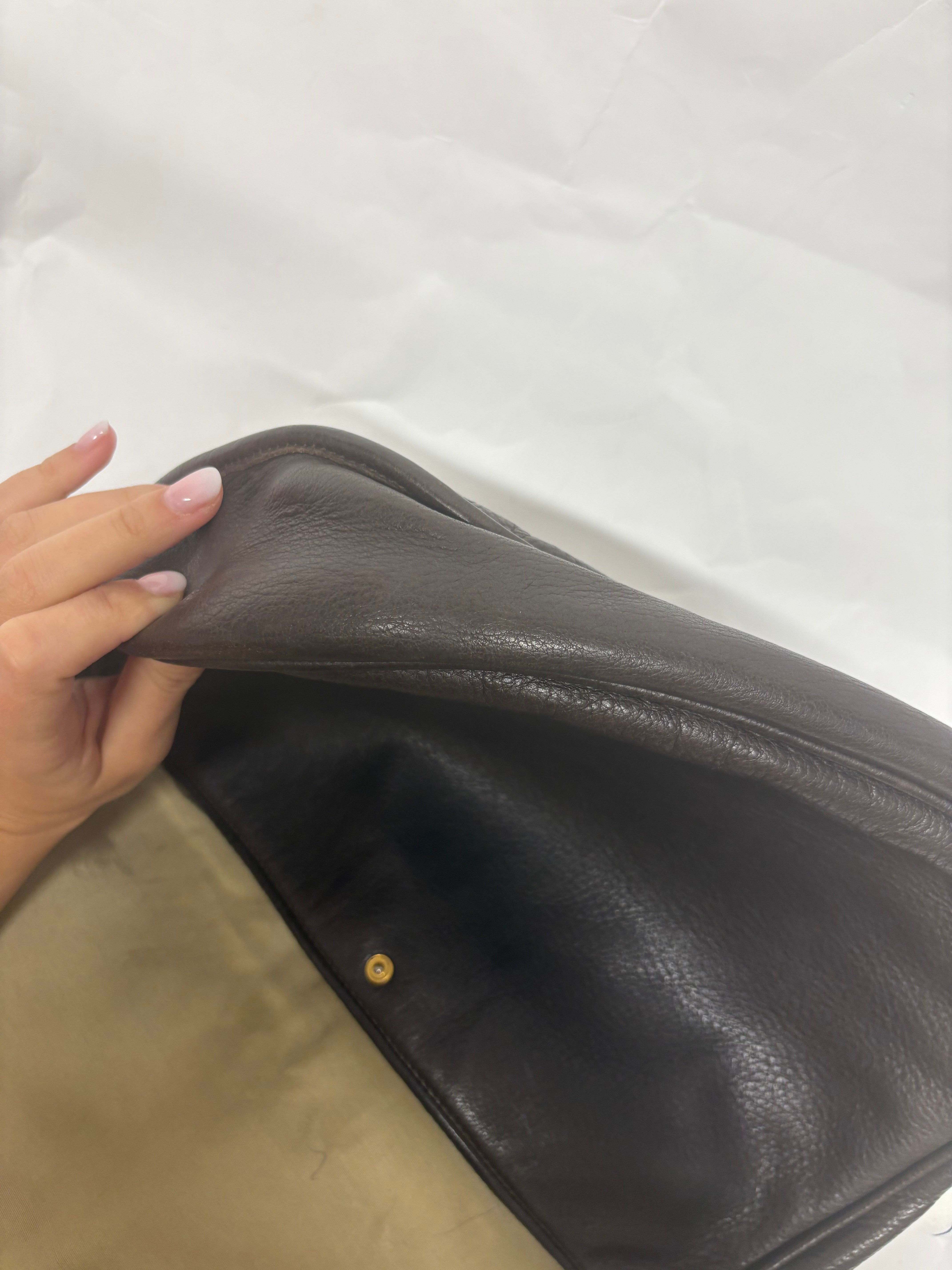 Loewe heritage bandolera marrón chocolate