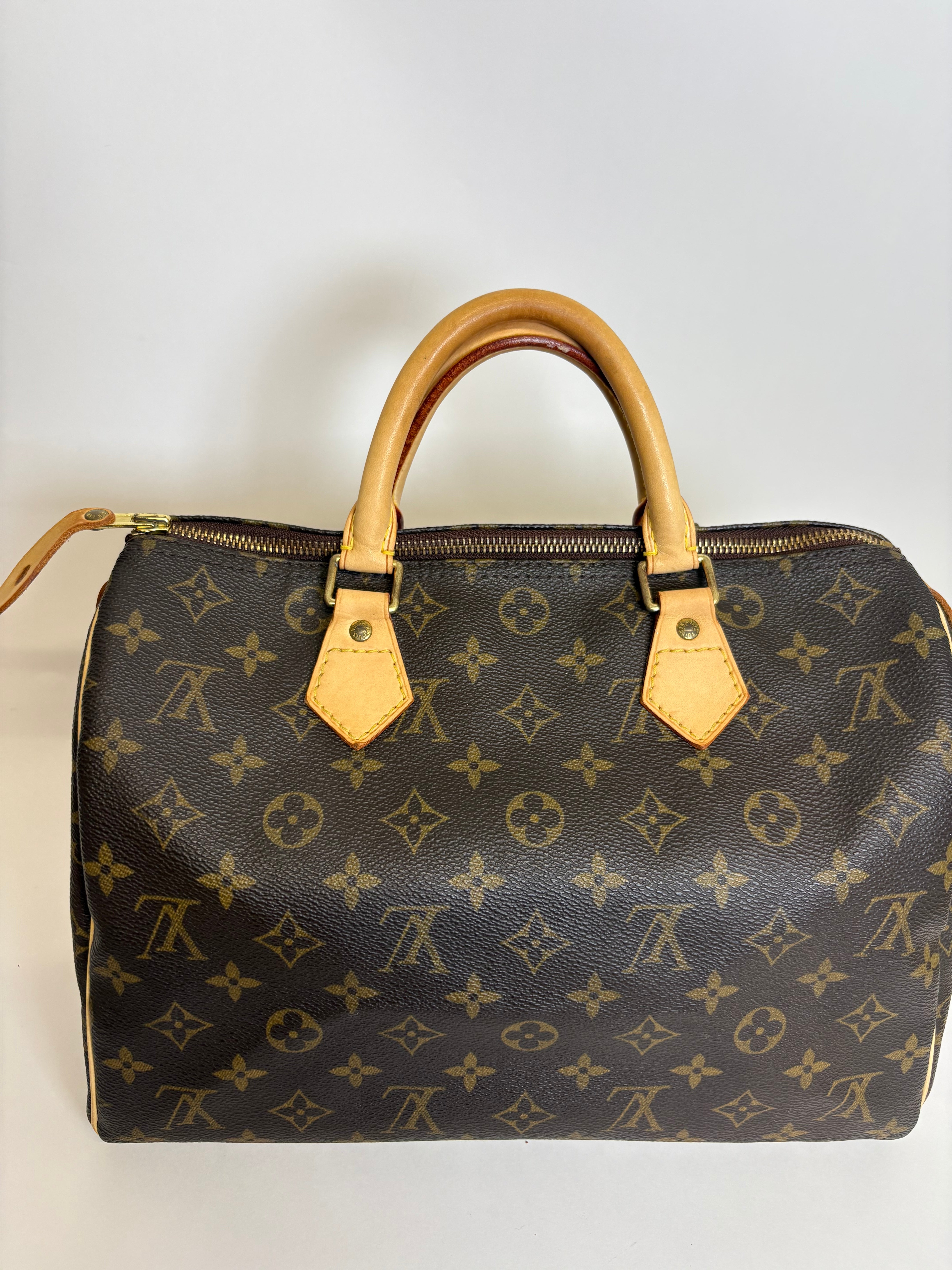 Louis Vuitton speedy 30 canvas monogram con bandolera extra