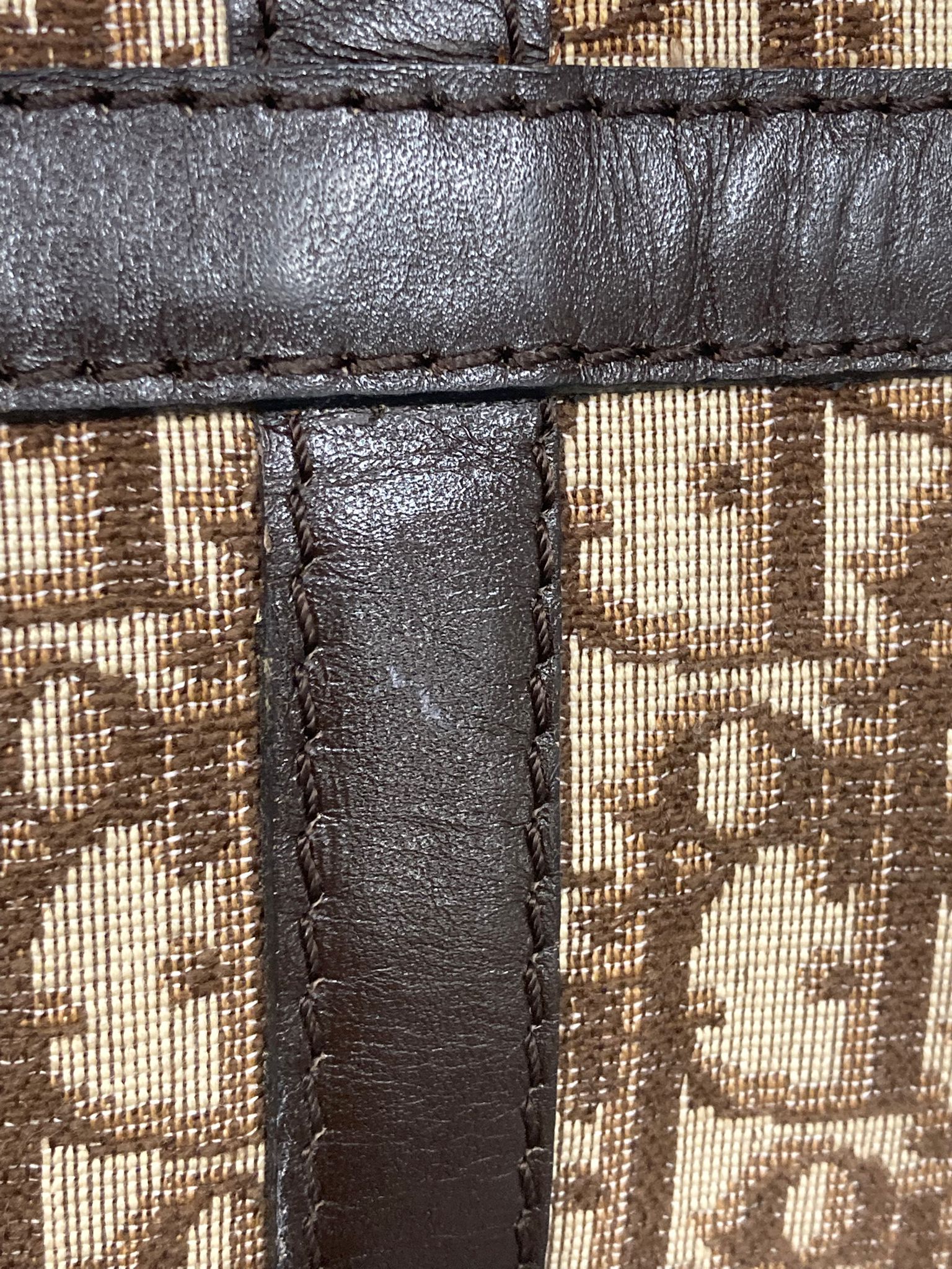 Bolso Dior Trotter Boston monograma Oblique beige/marrón – Talla 40