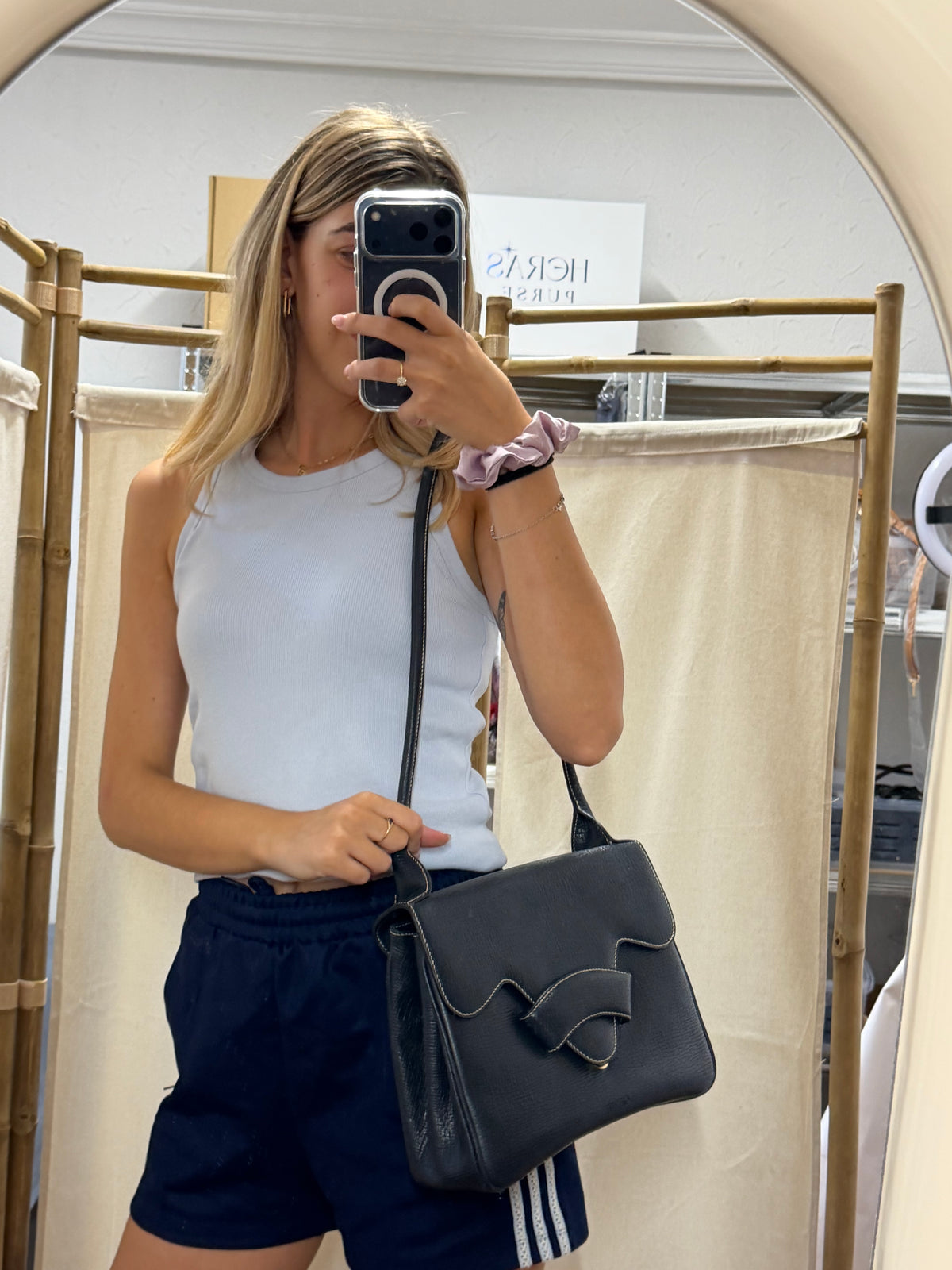 Loewe Barcelona Bandolera Vintage Azul Marino