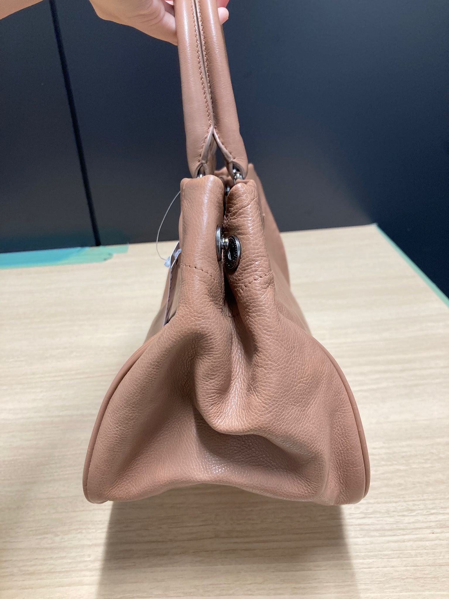 Prada Tote beige rosado con bandolera