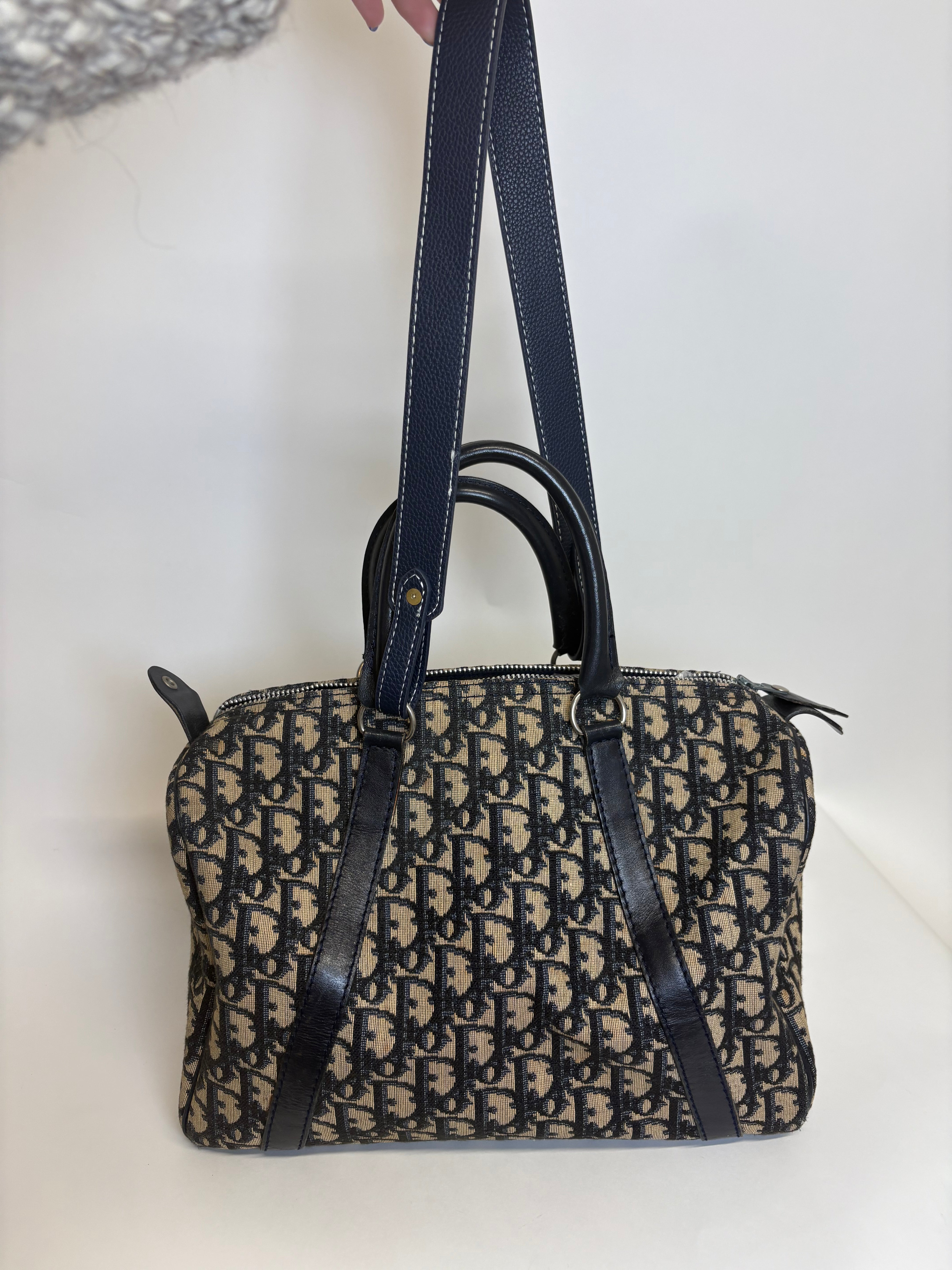 Christian Dior Bowling Trotter 30 Oblique Azul