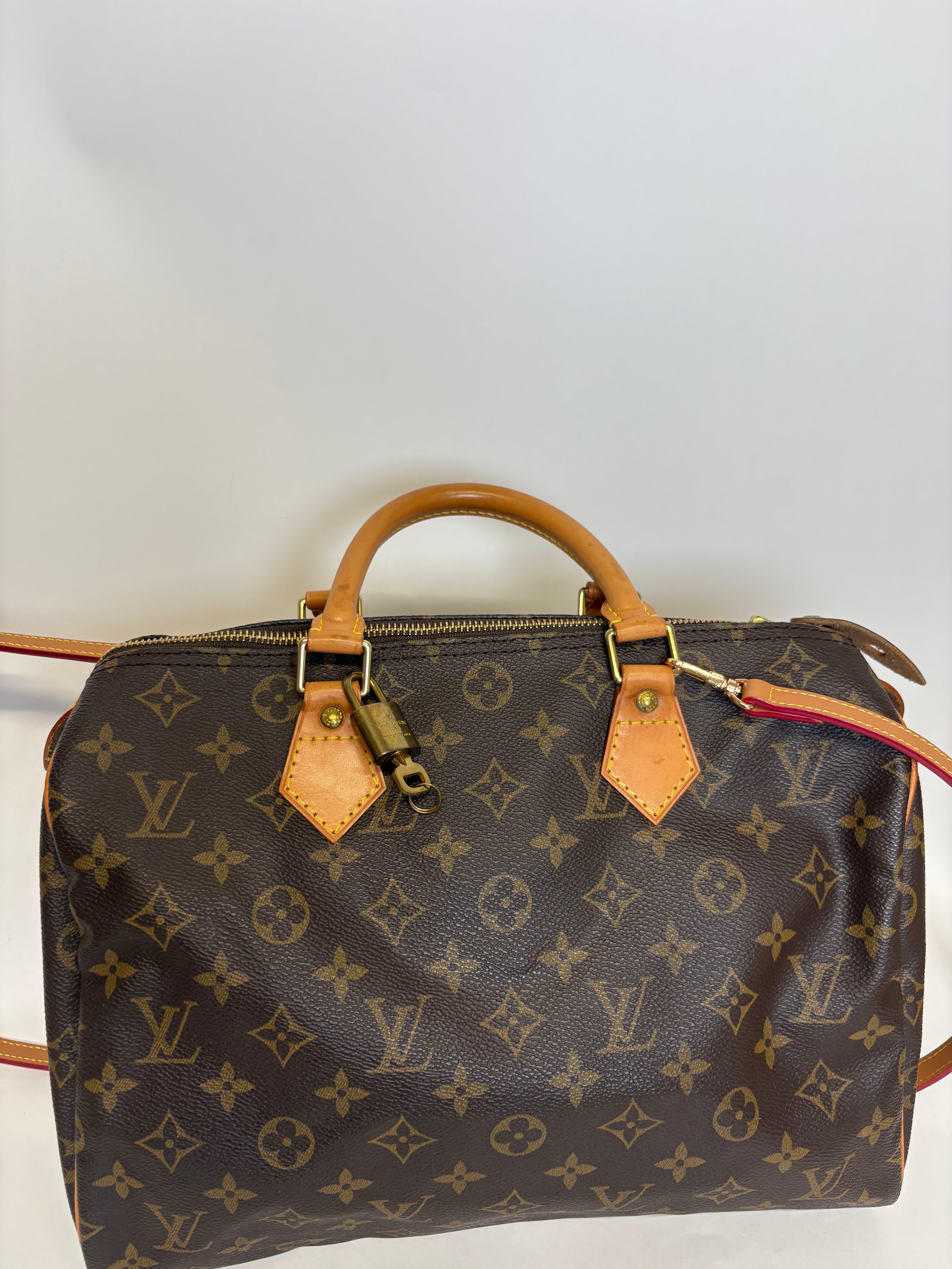 Speedy 30 canvas monogram con bandolera extra