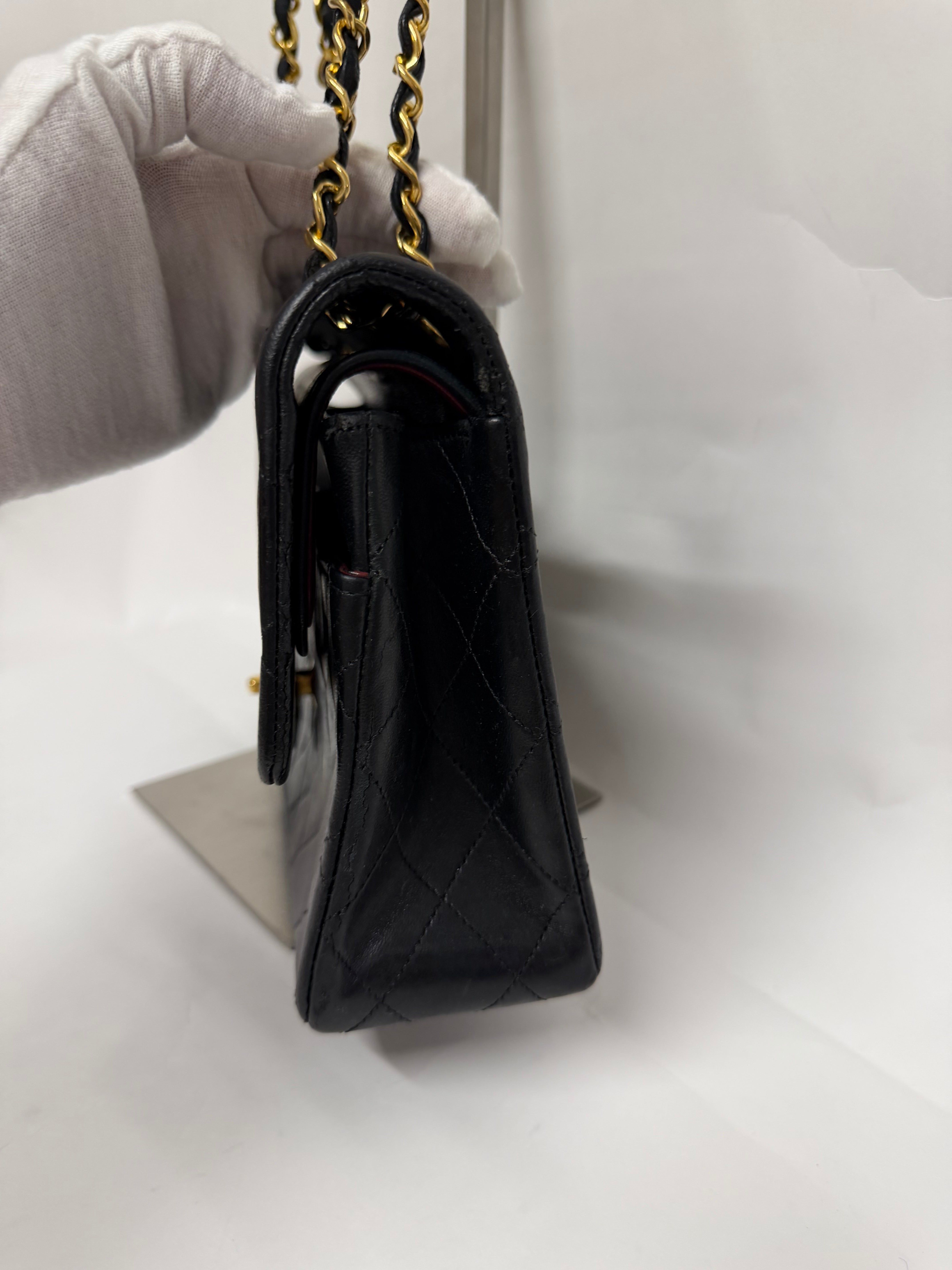 Chanel Timeless 25 Lambskin Negro Double Flap - Serie 9