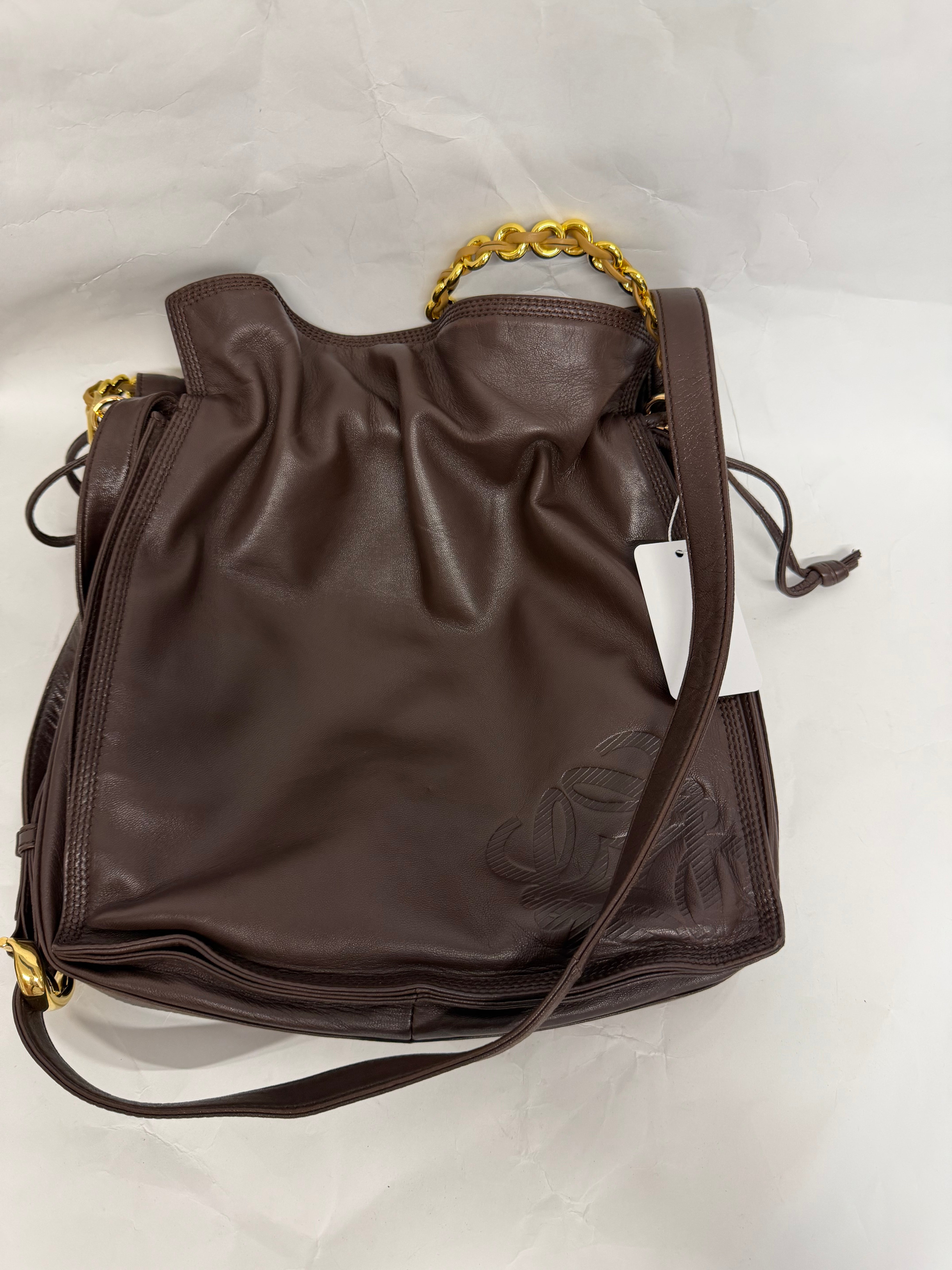 Loewe Flamenco Bag Vintage | Piel Nappa Marrón Chocolate