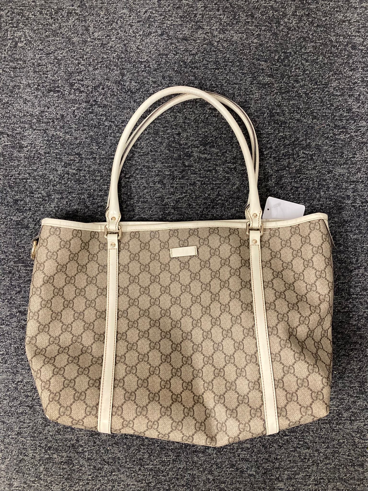 Gucci tote bag canvas y blanco