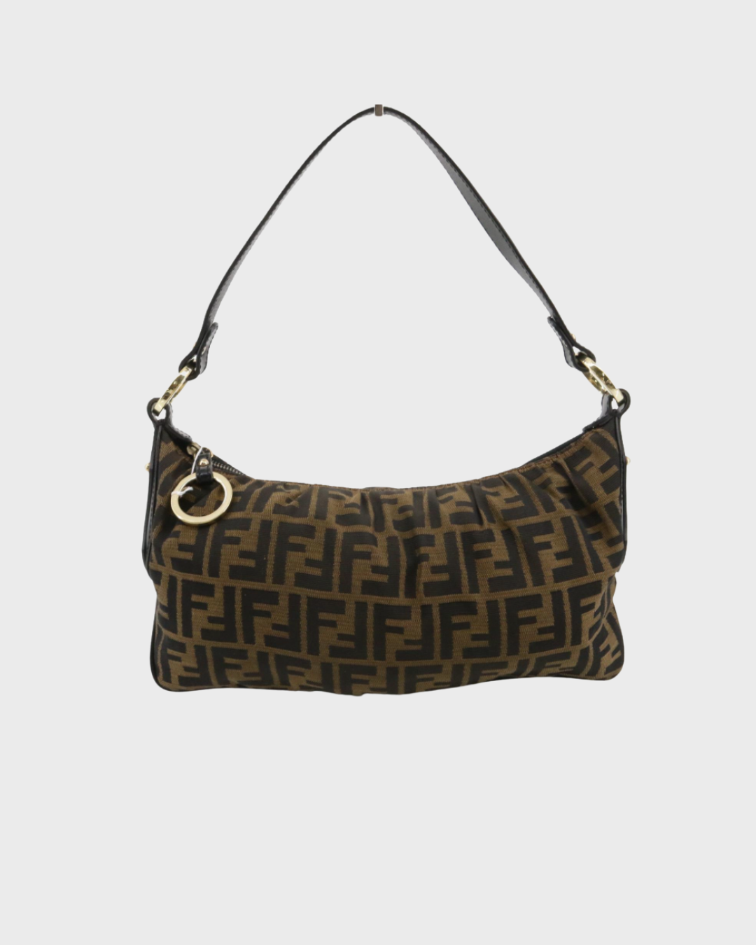 Fendi Zucca hobo en canvas marrón