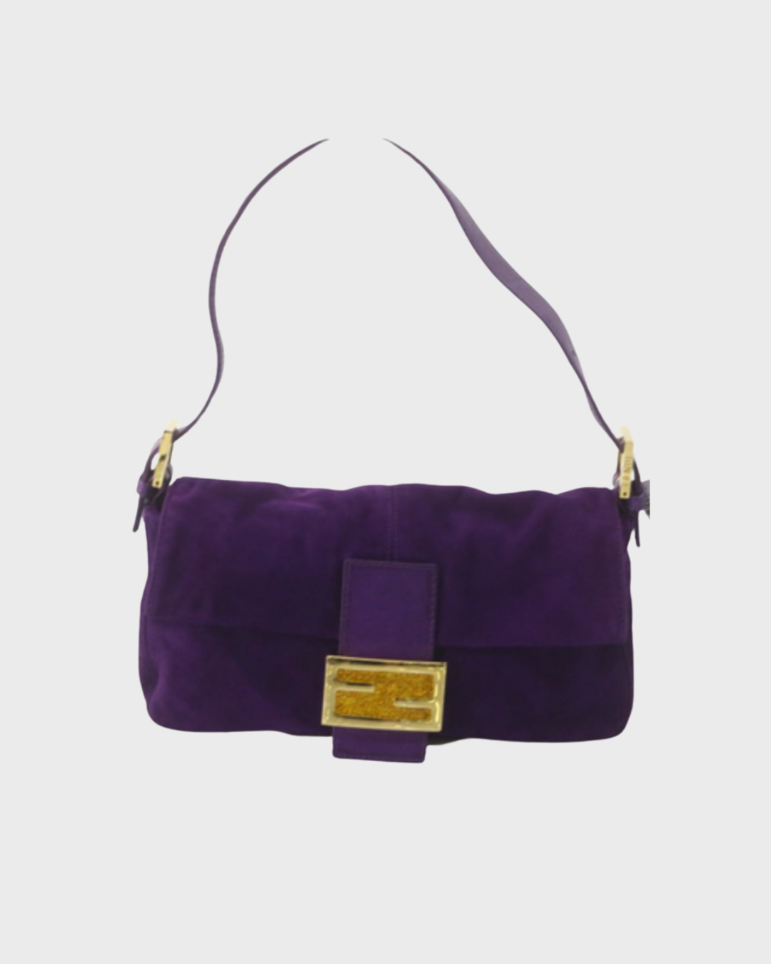 Fendi Baguette en ante morado – Modelo icónico de Sex and the City