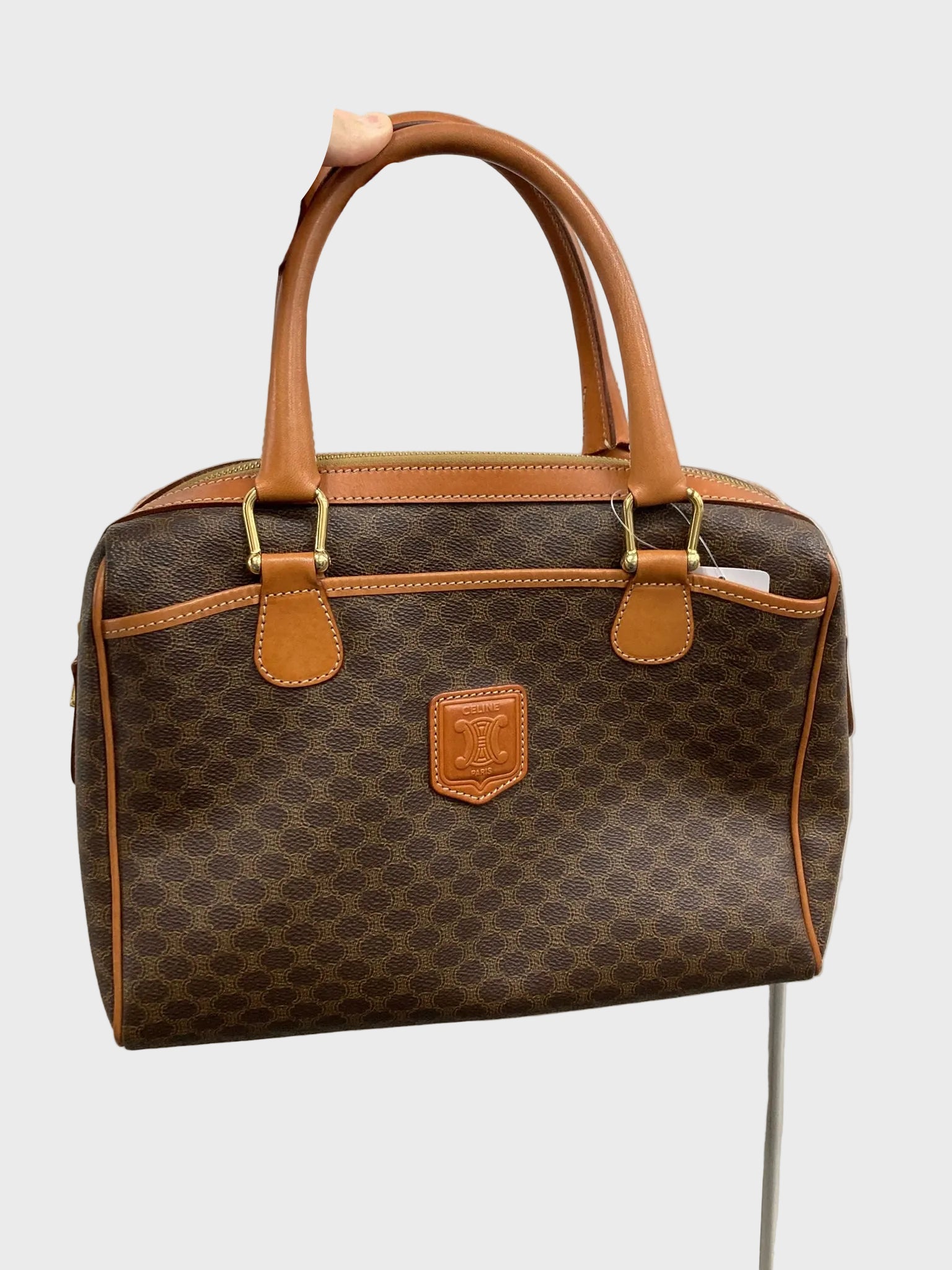 CÉLINE Macadam Handbag Vintage Marrón