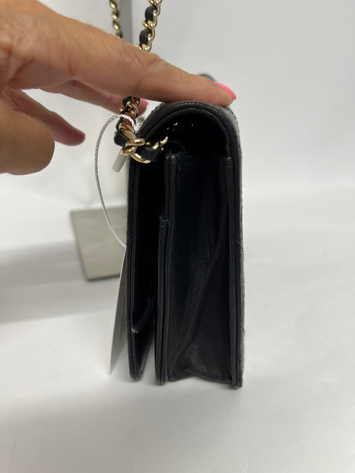 Chanel Wallet on Chain CC Stitched Piel de Becerro Negra