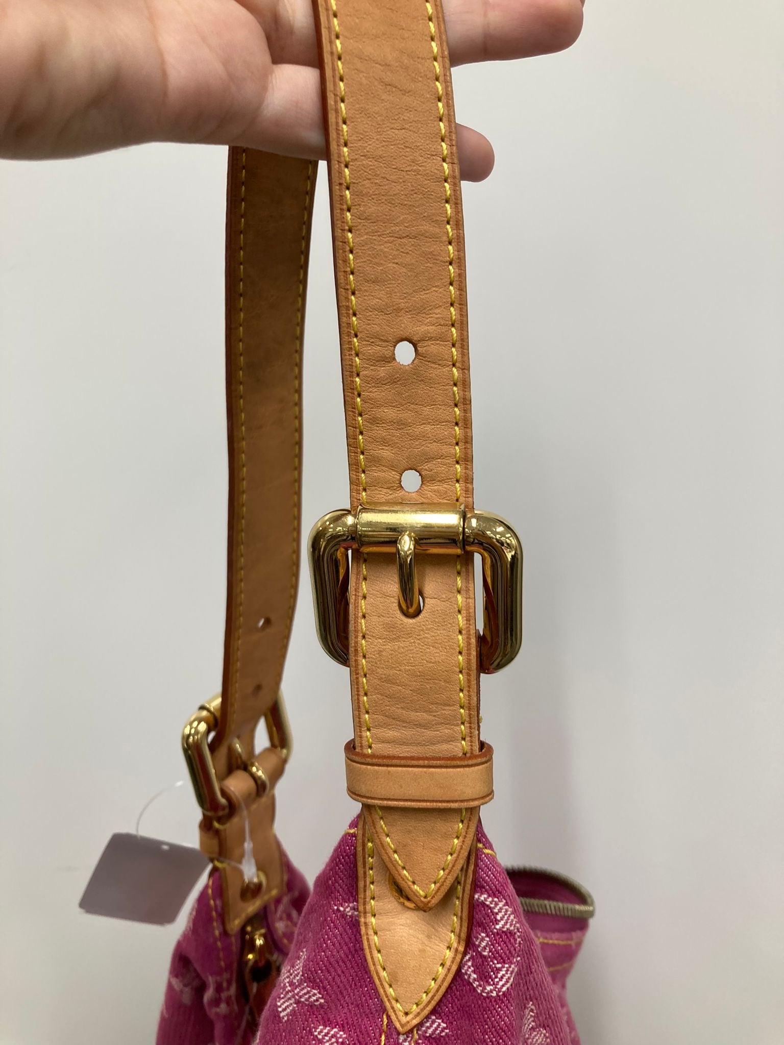 Bolso Louis Vuitton Baggy GM Monogram Denim rosa