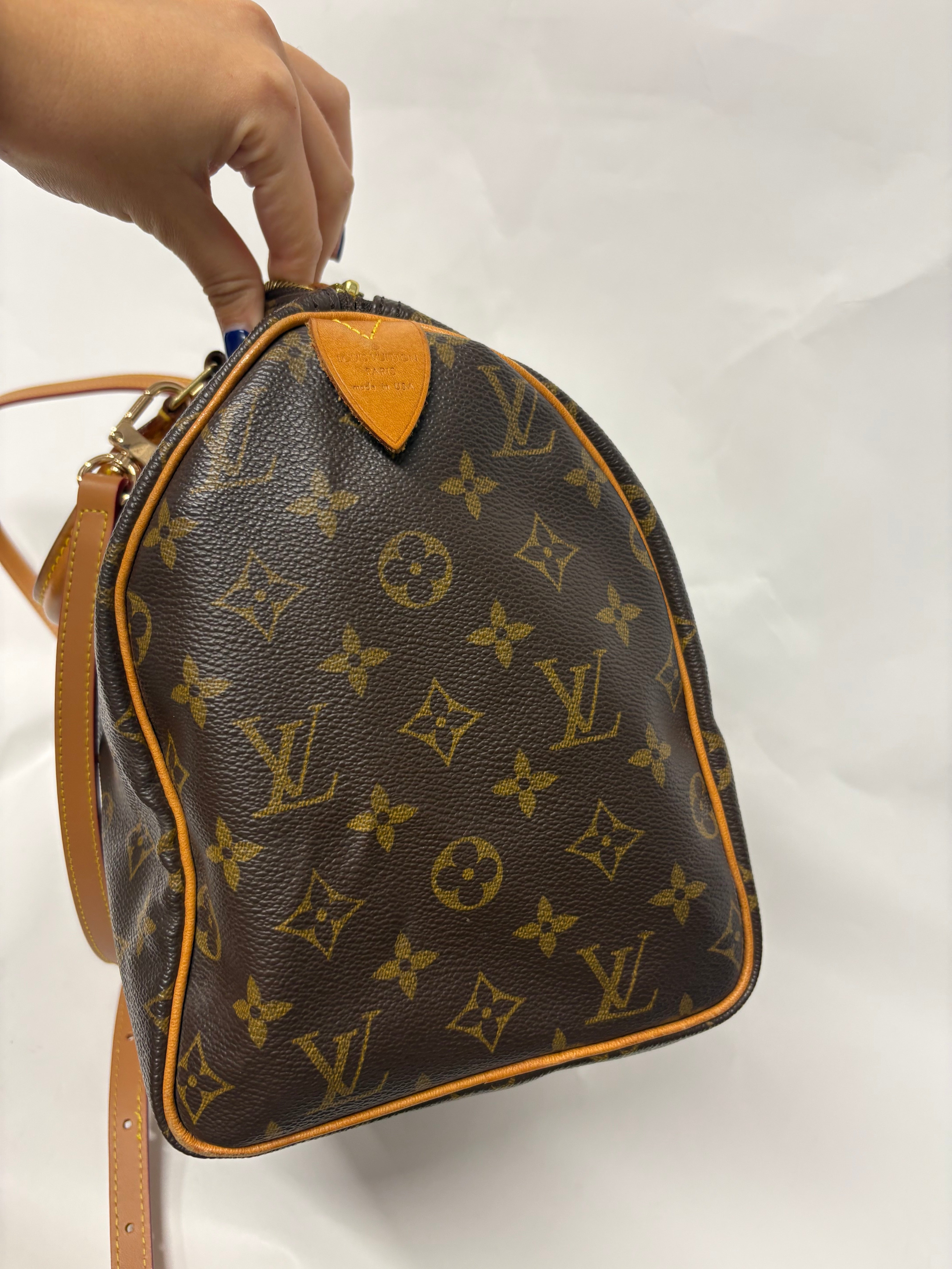 Louis Vuitton speedy 30 con bandolera extra