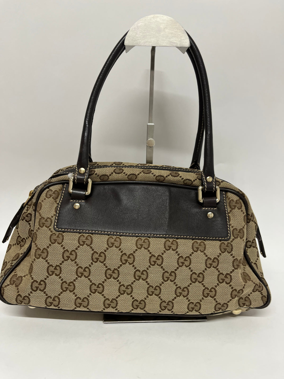 Gucci hobo Lona GG Beige y Marrón