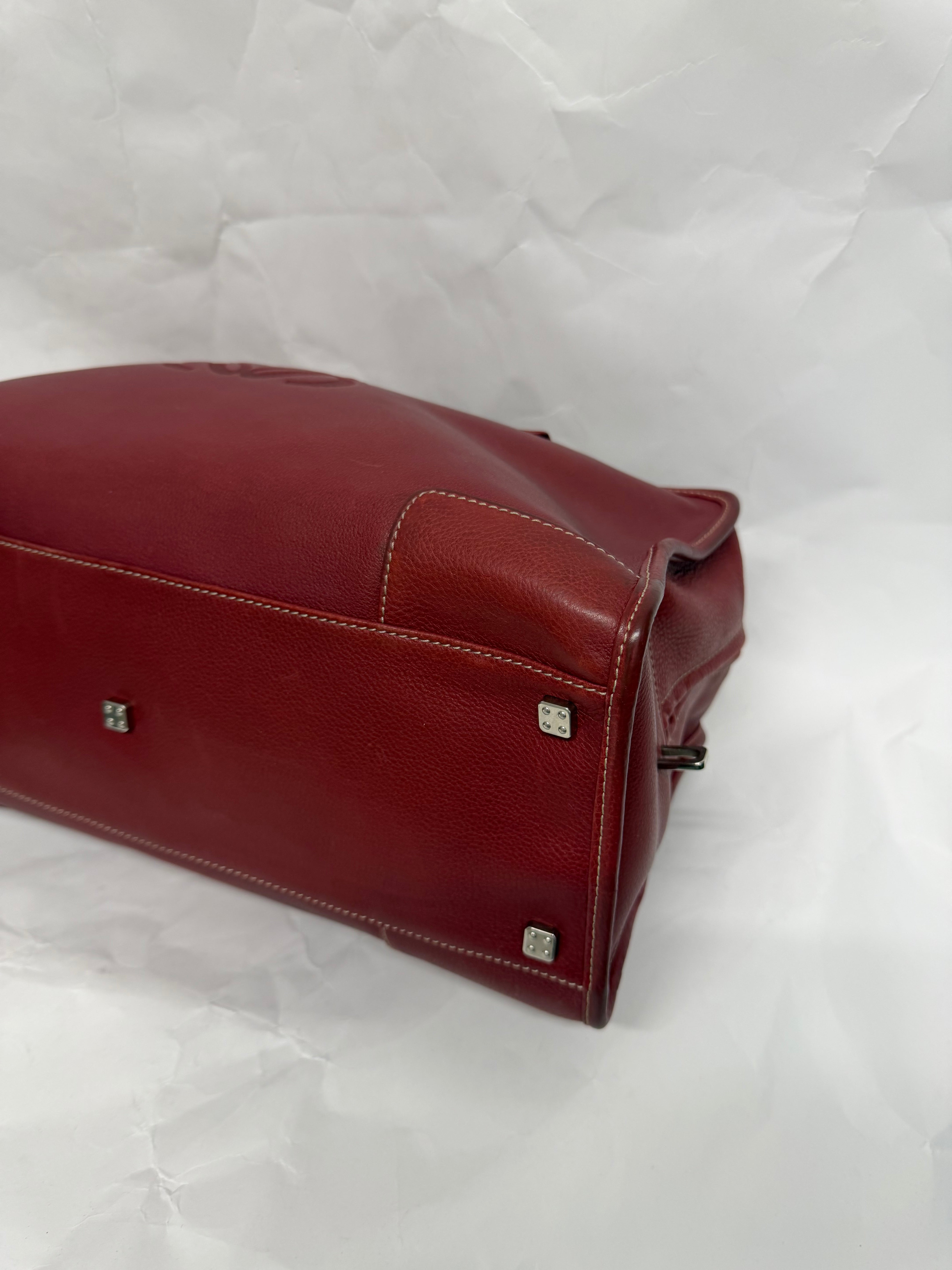 Loewe Amazona 36 | Piel Rojo Burdeos