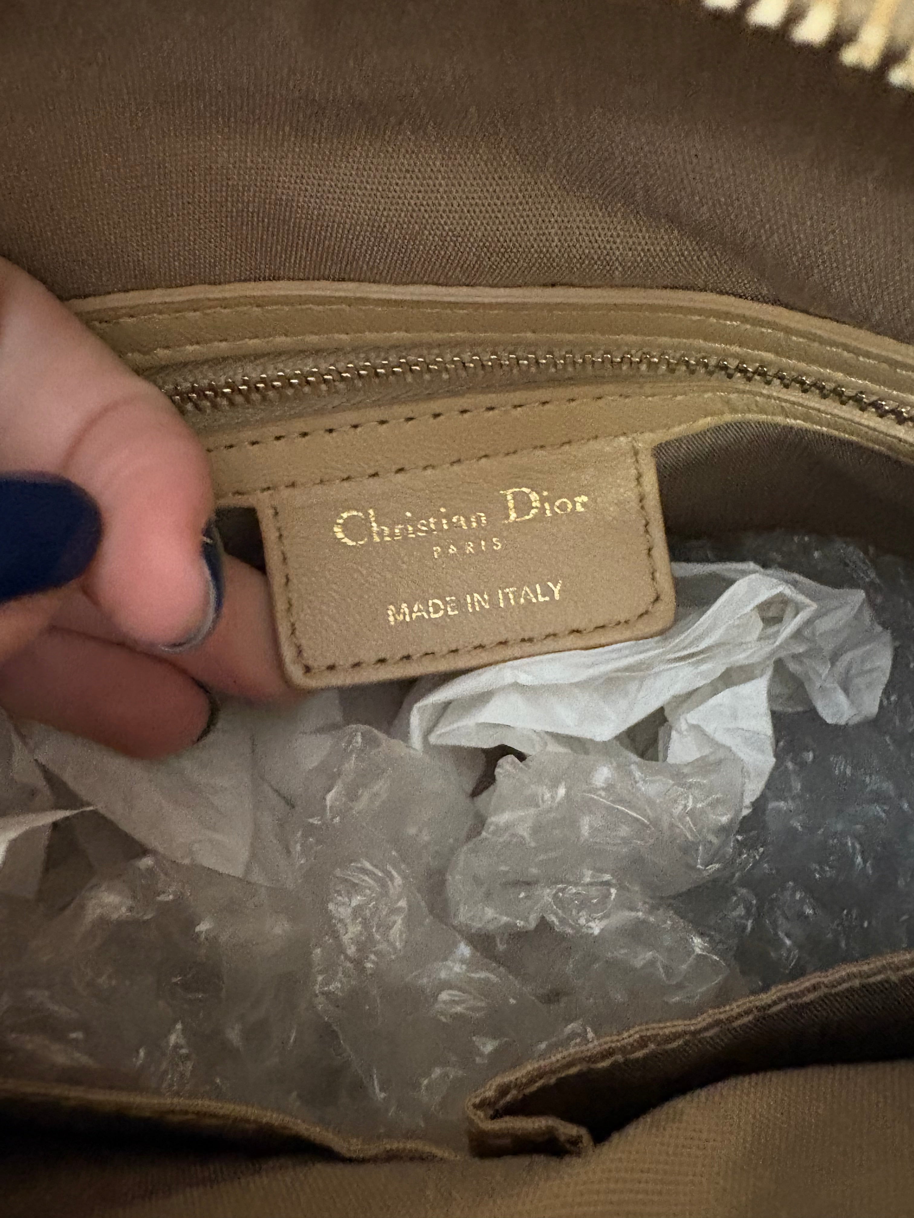 Dior Granville large tote beige camel bandolera