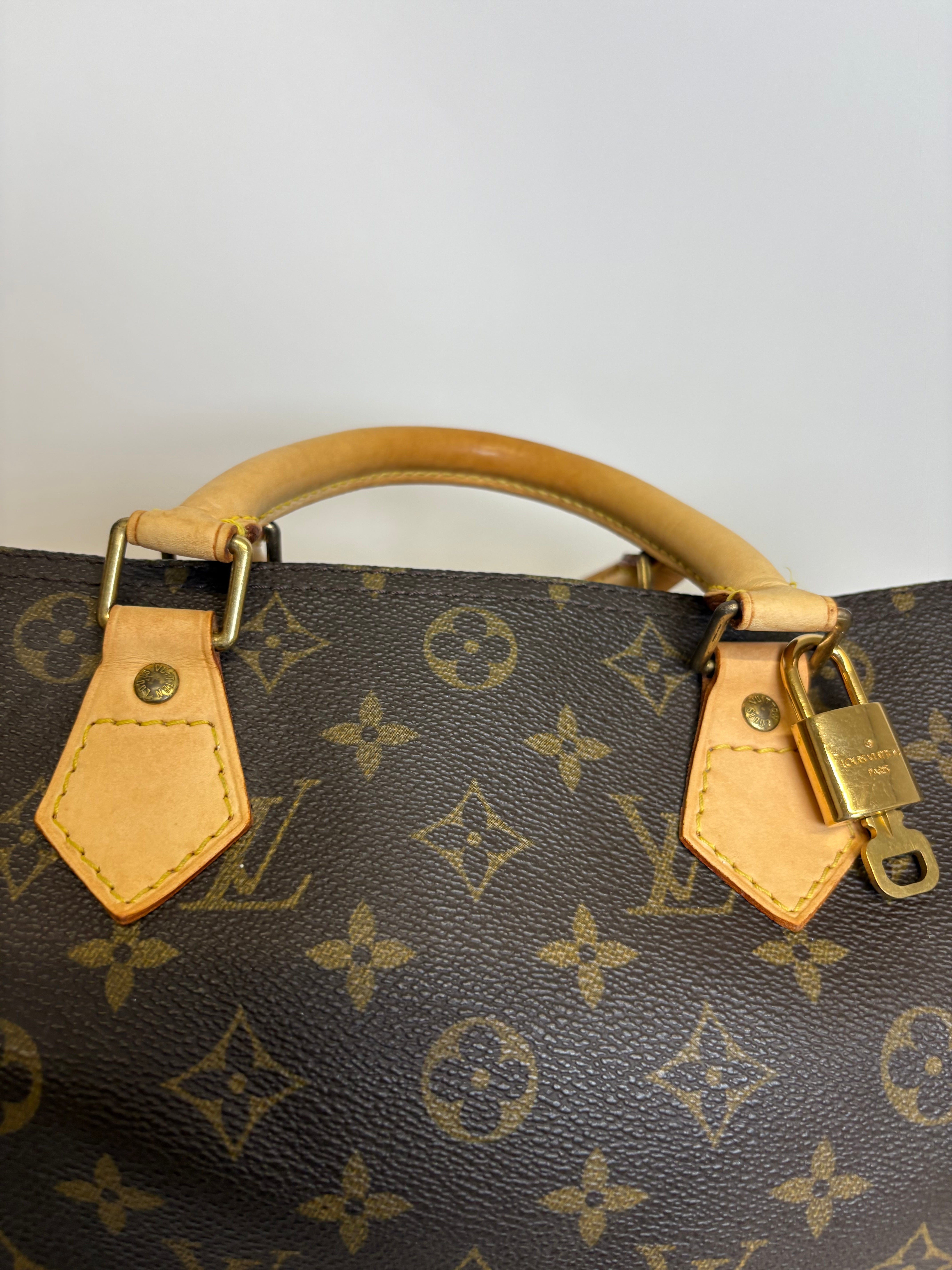 Louis Vuitton speedy 30 canvas monogram con bandolera extra