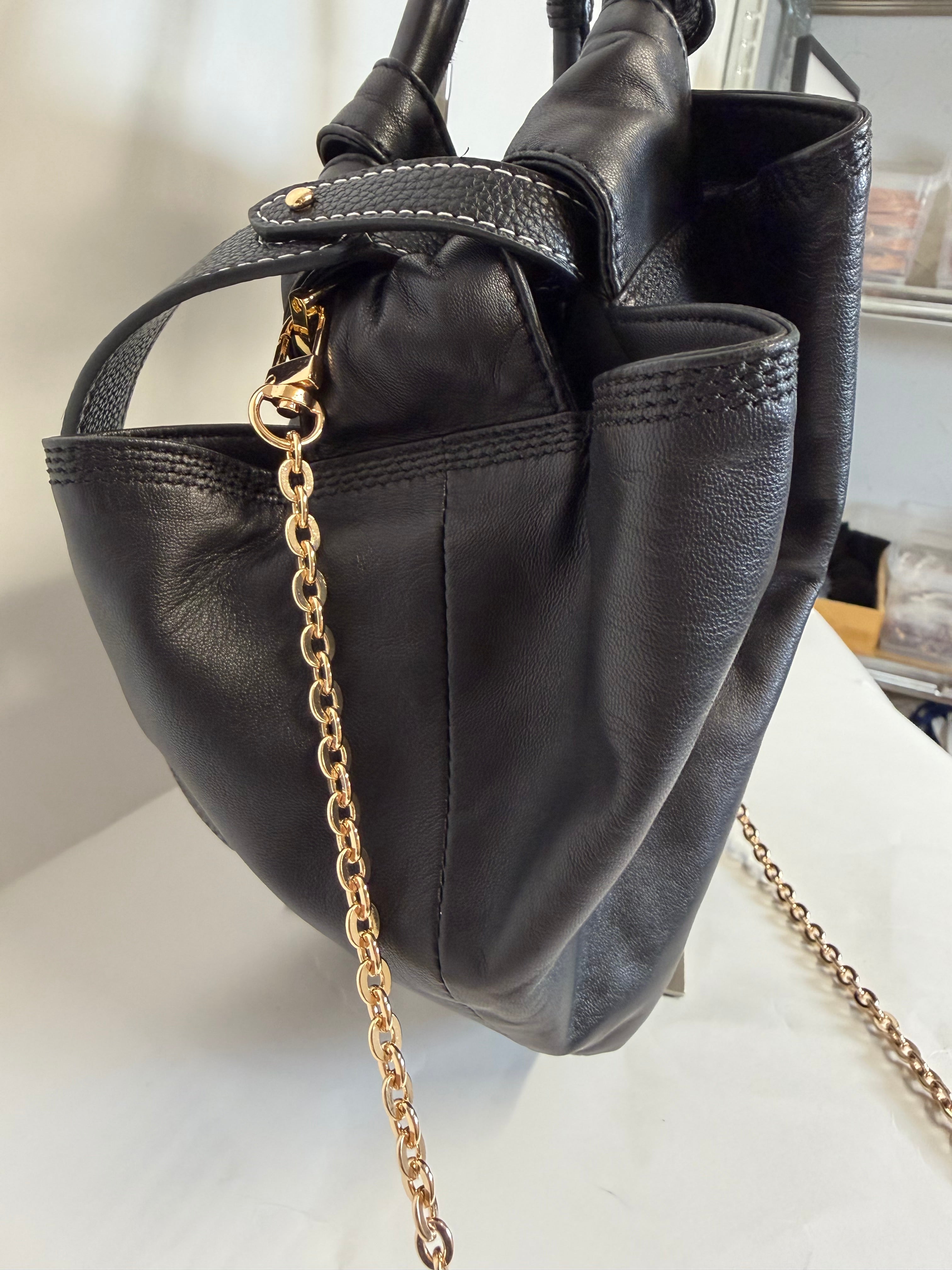 Loewe Aire nappa pequeño Negro dos bandoleras