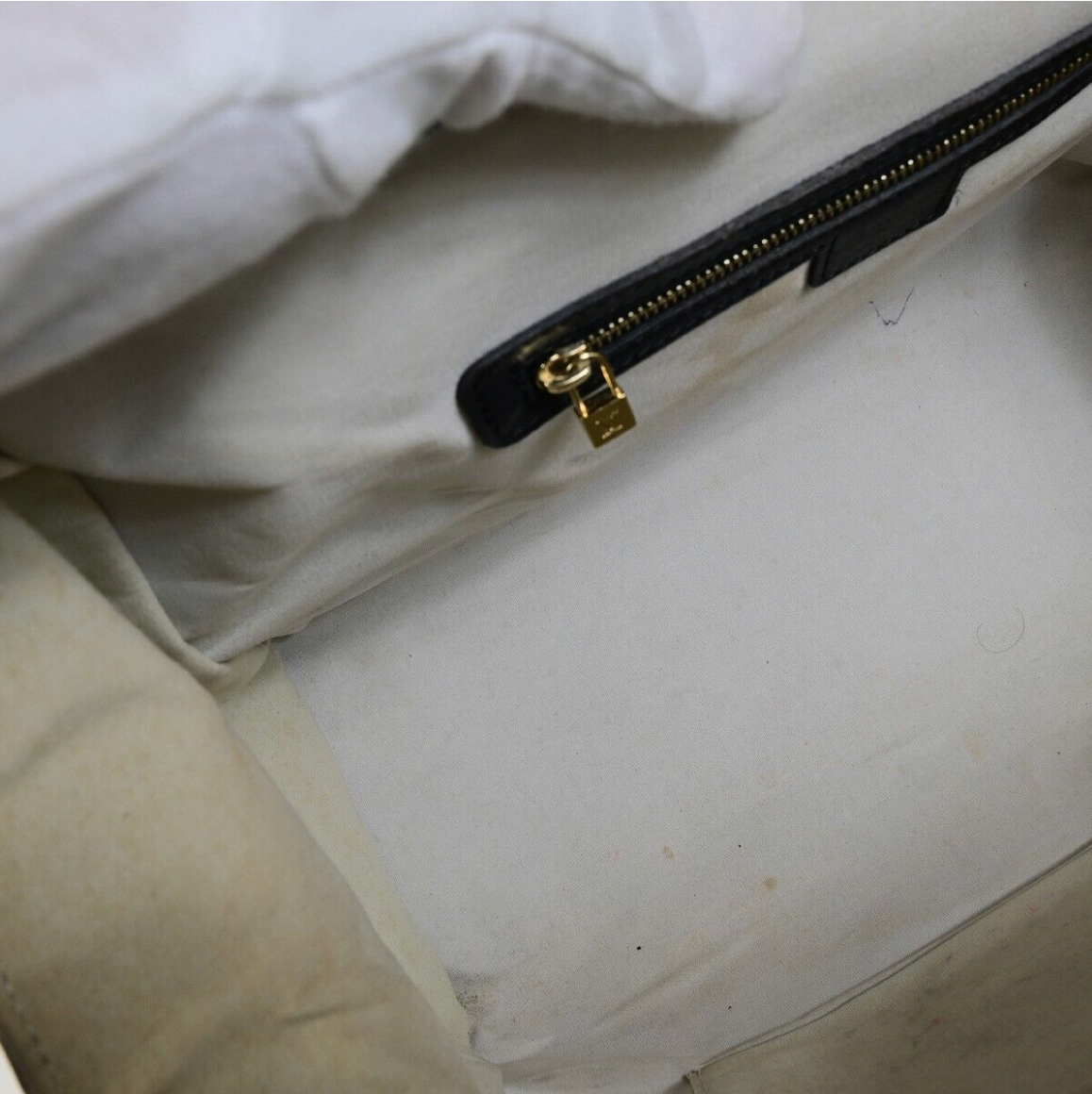 Louis Vuitton Joséphine azul en lona canvas