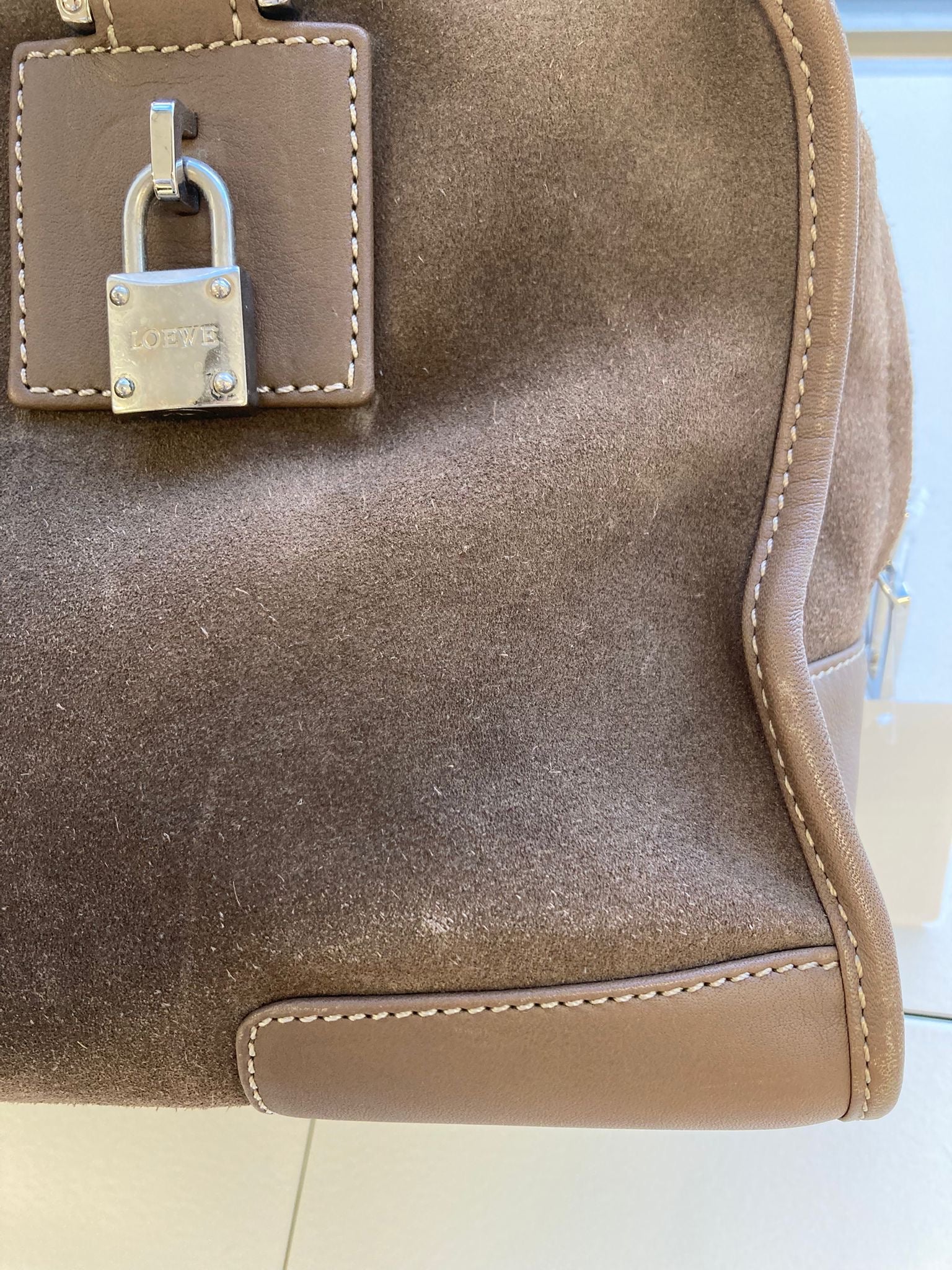 Amazona 29 Loewe marrón ante vintage