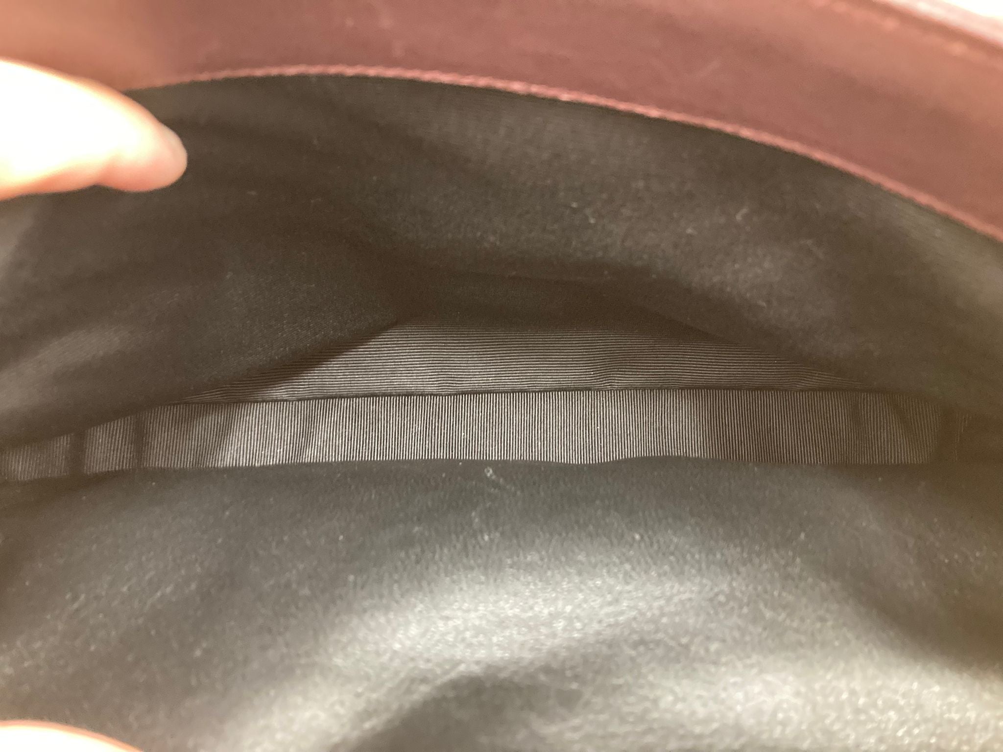 Saint Laurent College Large 2WAY Bag Bordeaux Chevron Leather