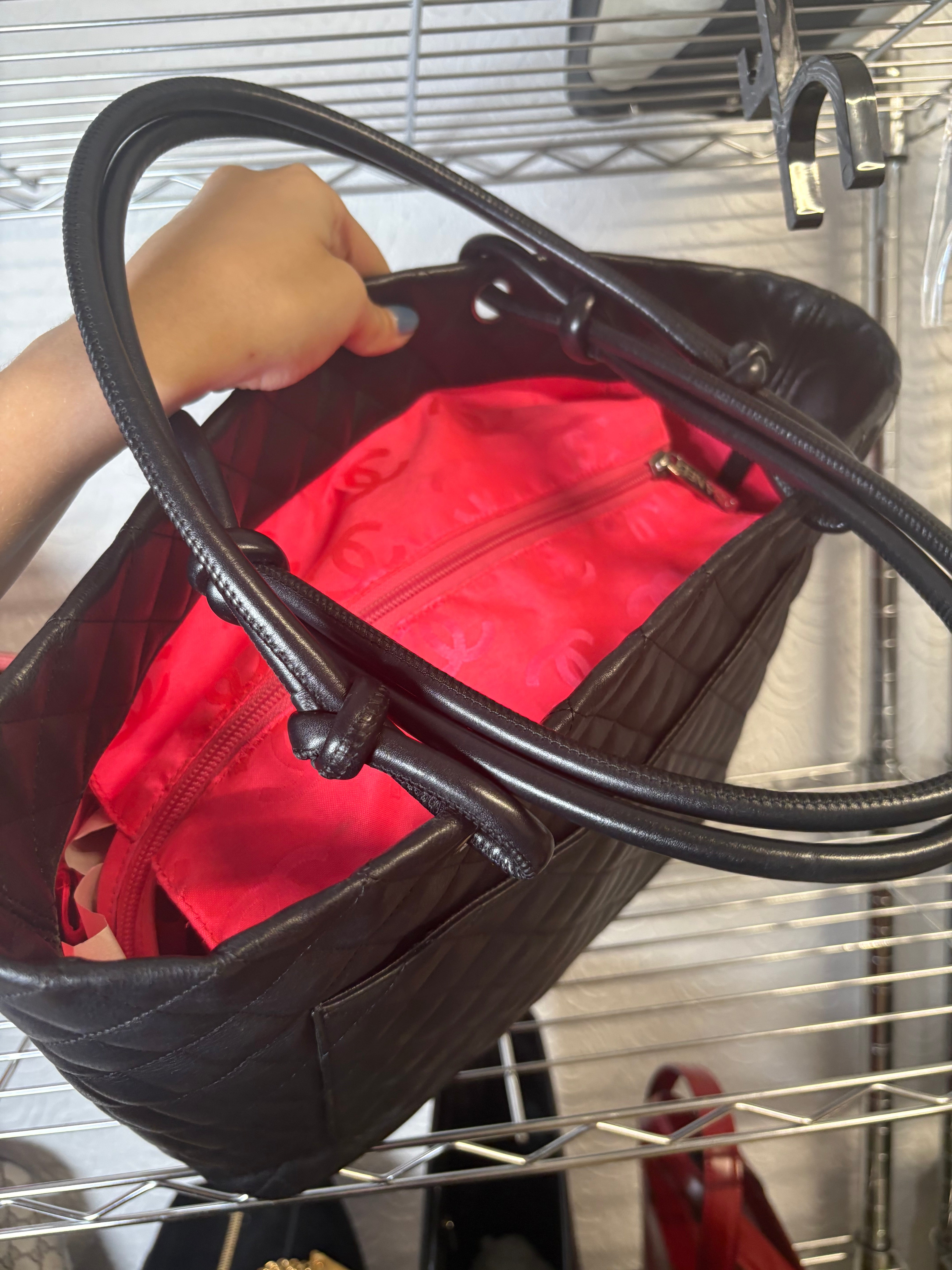 Chanel Cambon Ligne Tote Large Negro