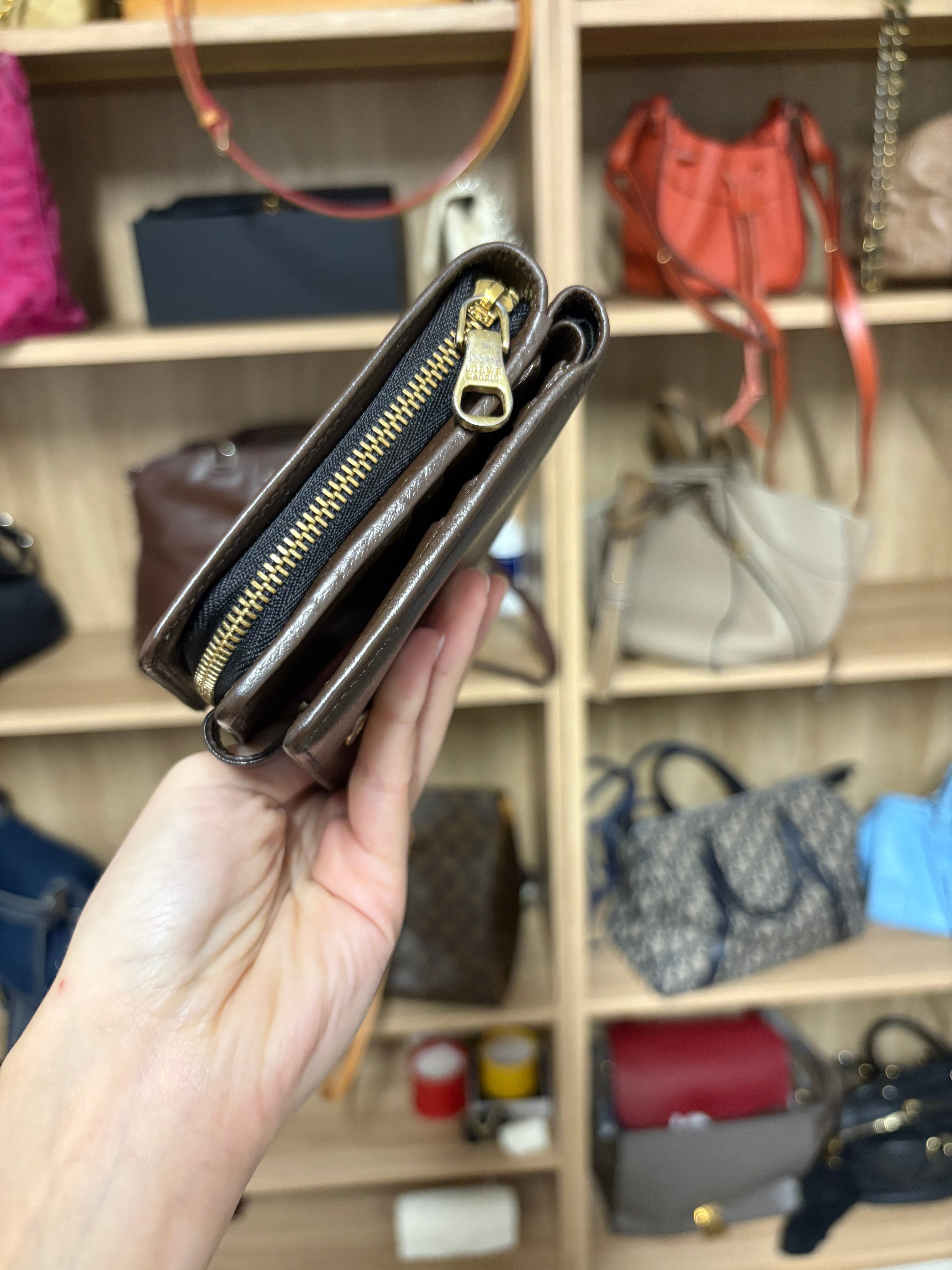 Loewe hobo vintage marron con cartera incluida