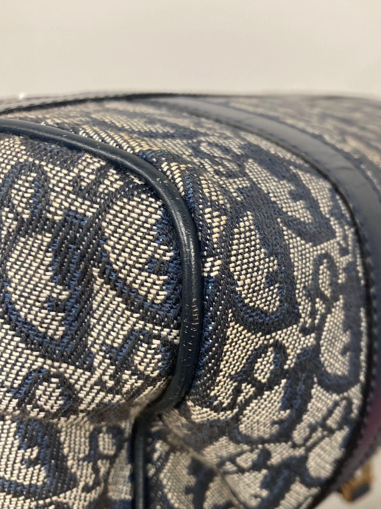 Bolso Dior trotter bowling Boston 25monograma Oblique azul marino