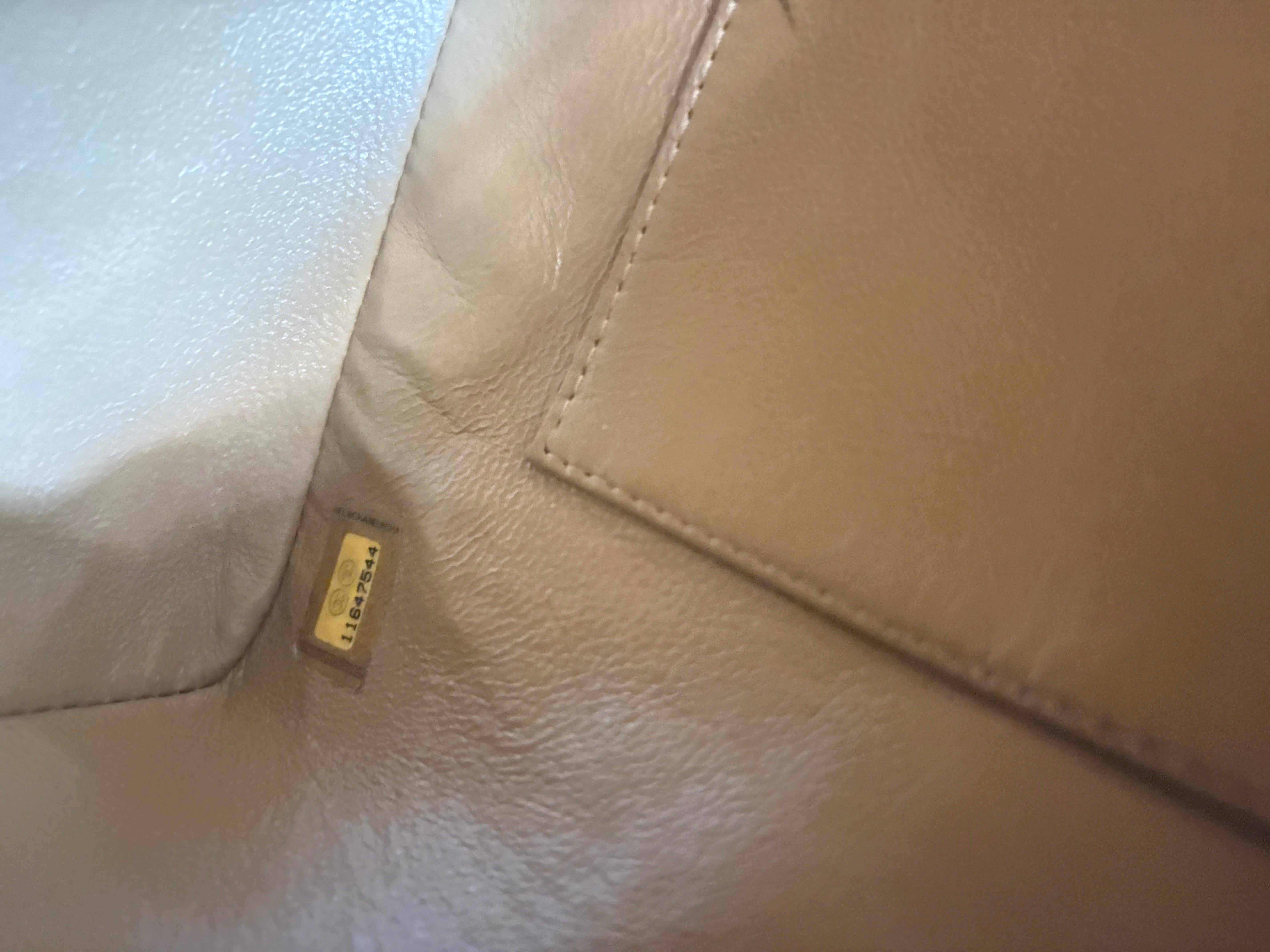 Chanel cambon tote caviar beige mediana