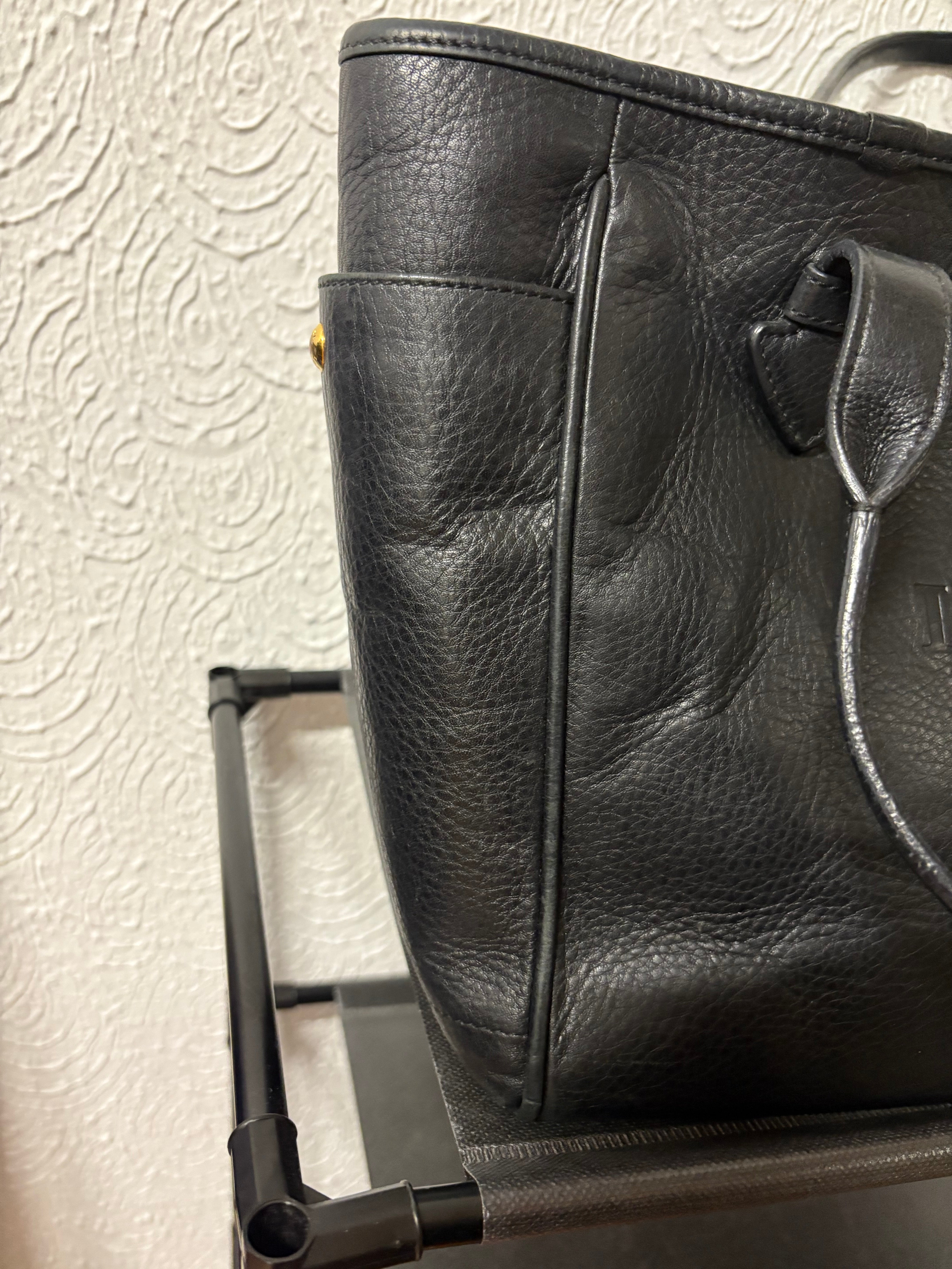 Loewe heritage tote negra vintage