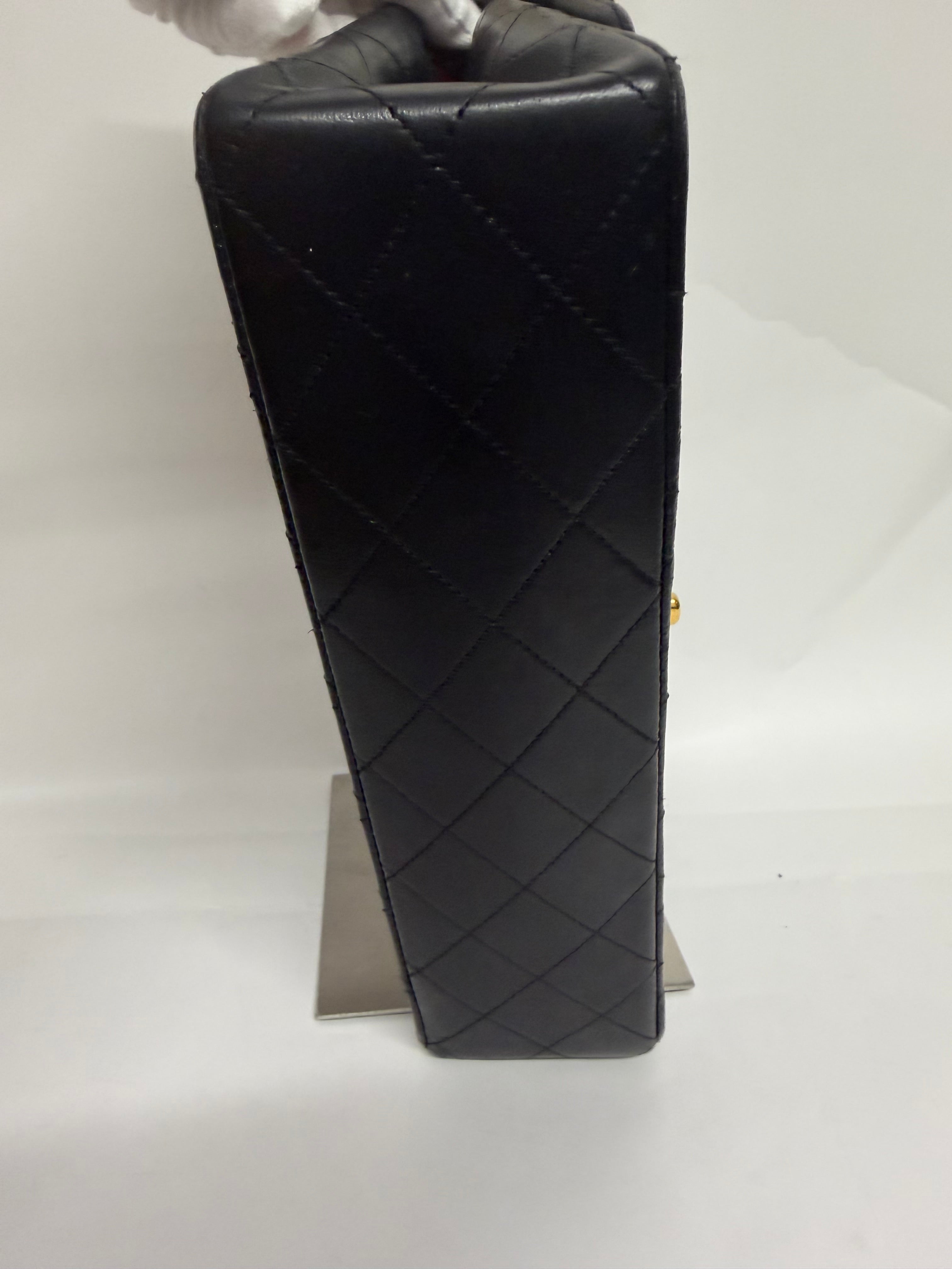 Chanel Timeless 25 Lambskin Negro Double Flap - Serie 9