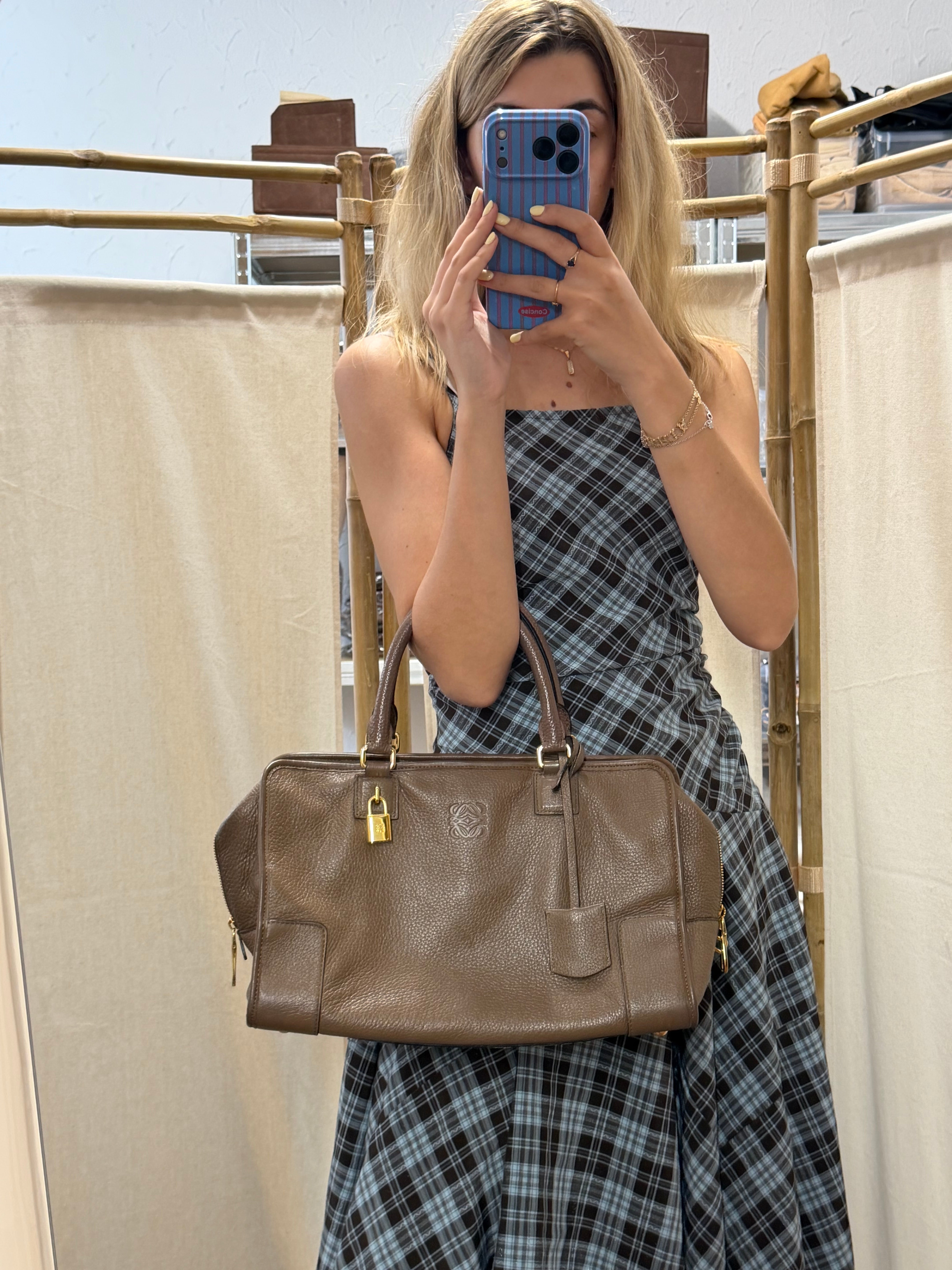 Loewe Amazona 36 Piel Becerro Marrón