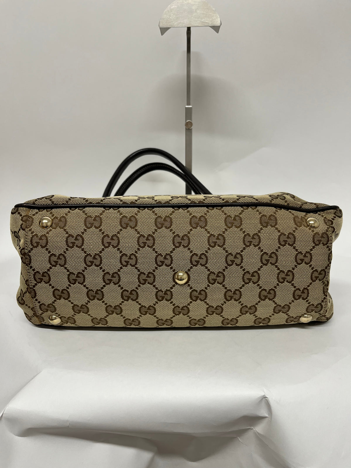 Gucci hobo Lona GG Beige y Marrón