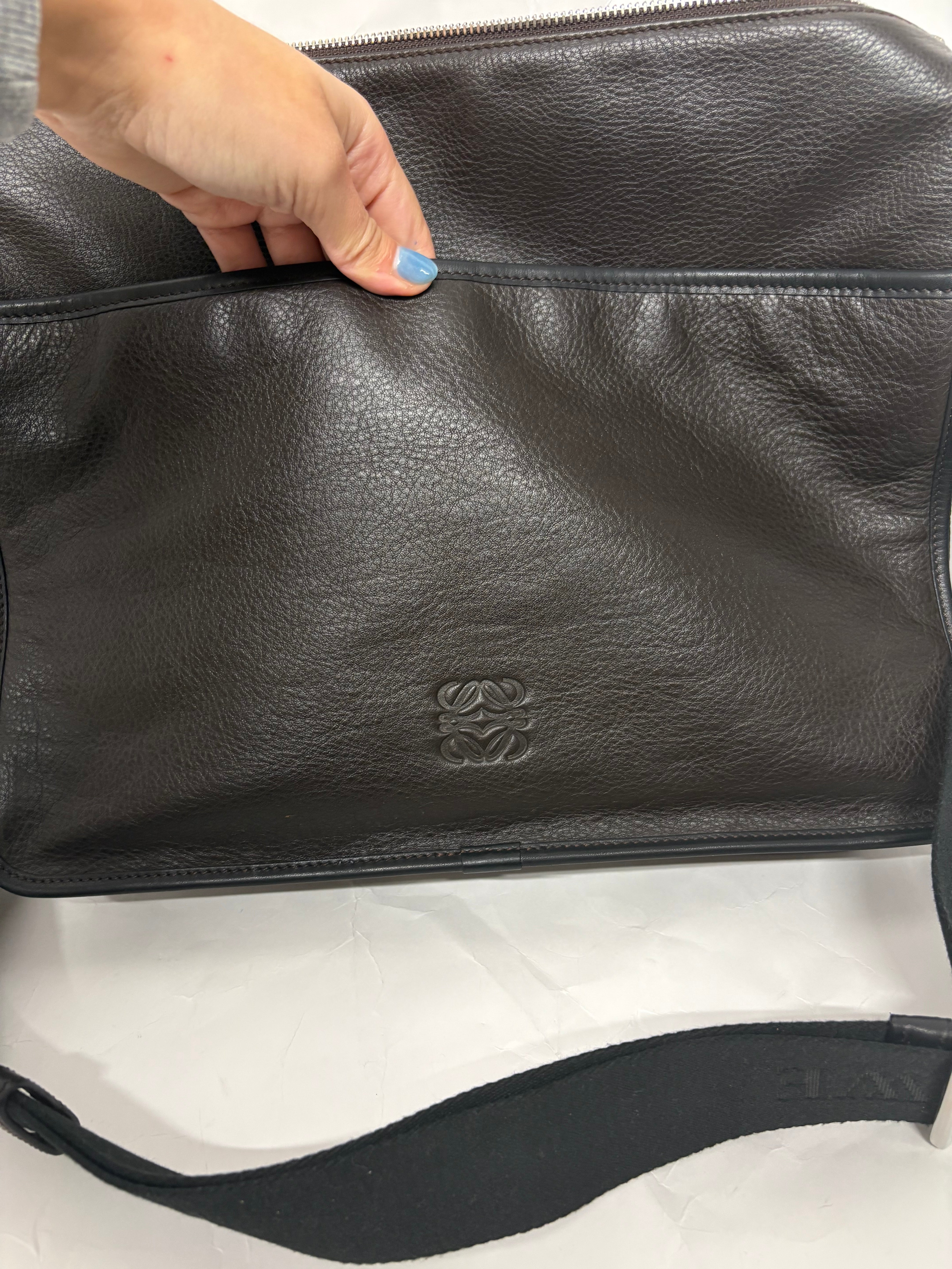 Loewe Messenger Goya Bag unisex marrón y negra