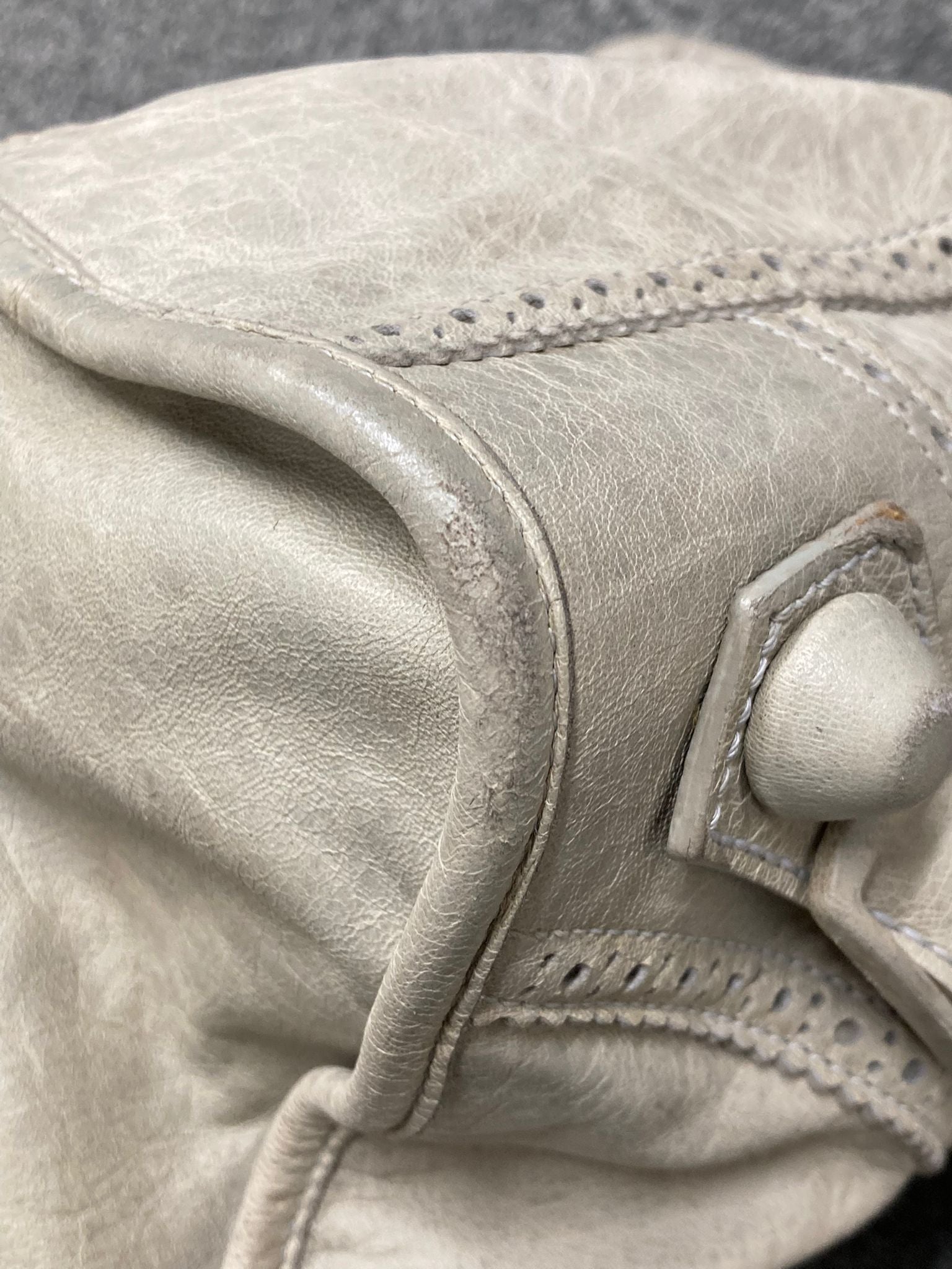 Balenciaga Giant City “Covered” Brogue Gris - crema