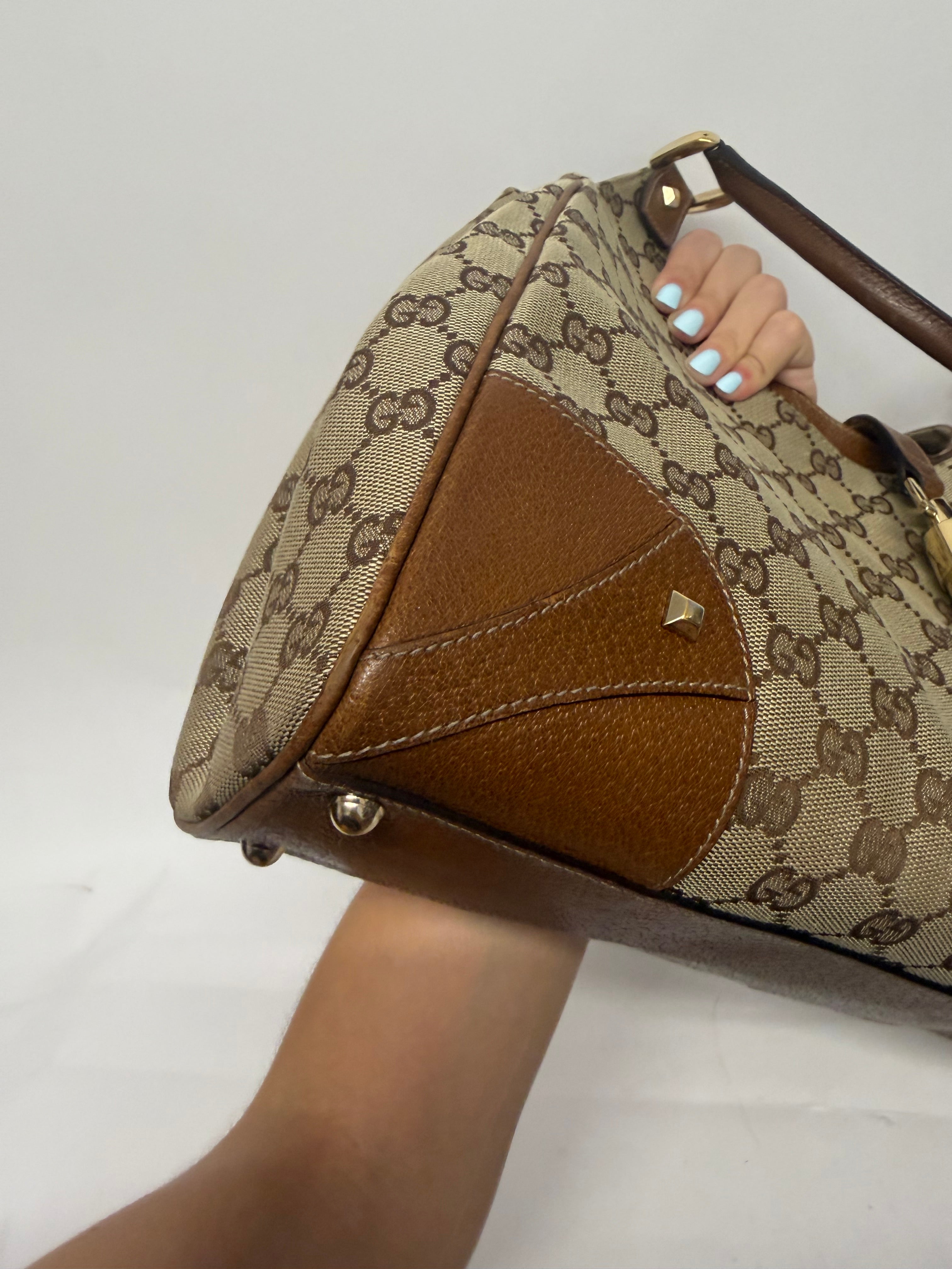 Gucci Jackie GG Canvas Grande Herrajes Dorados