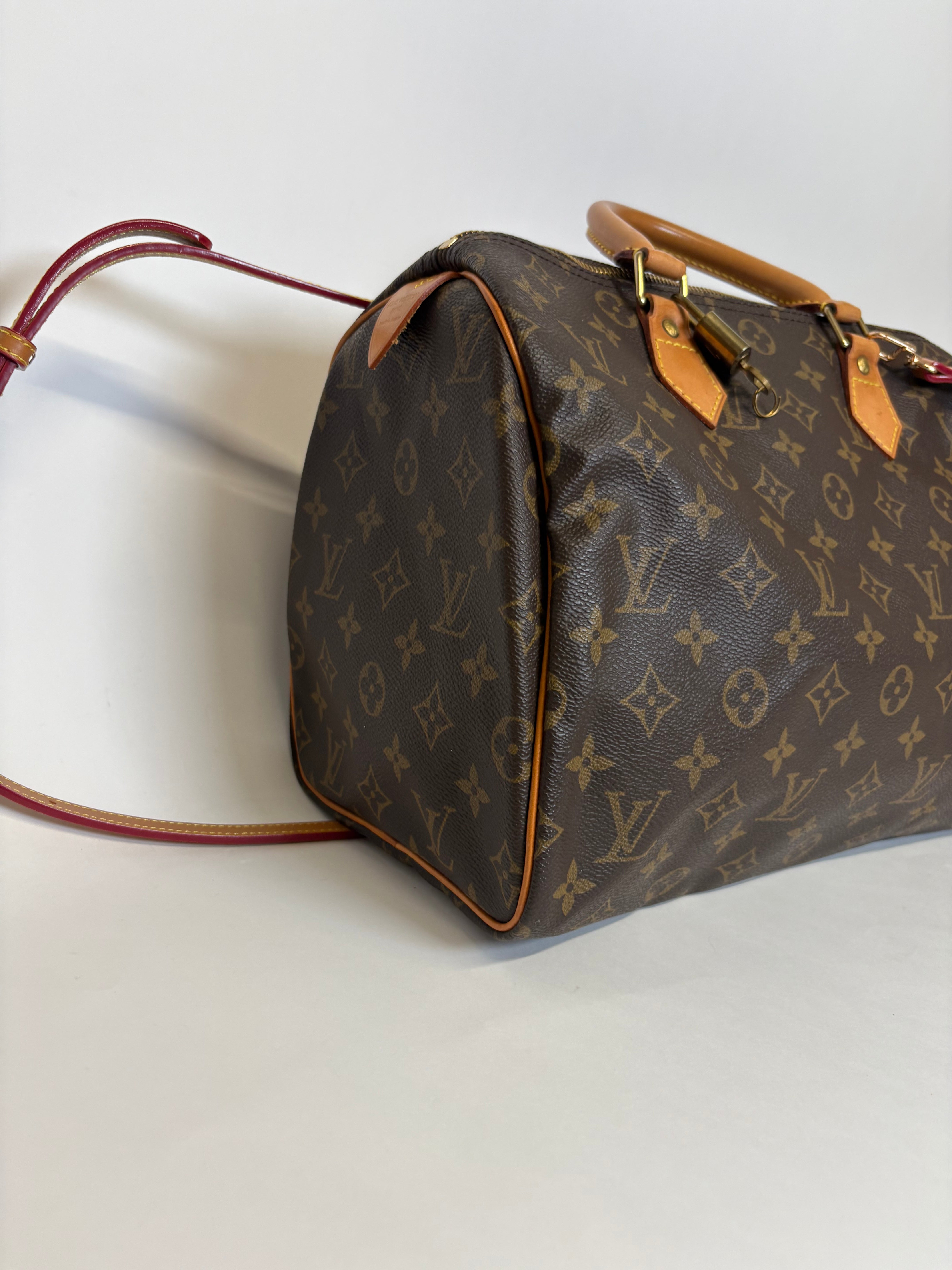 Speedy 30 canvas monogram con bandolera extra
